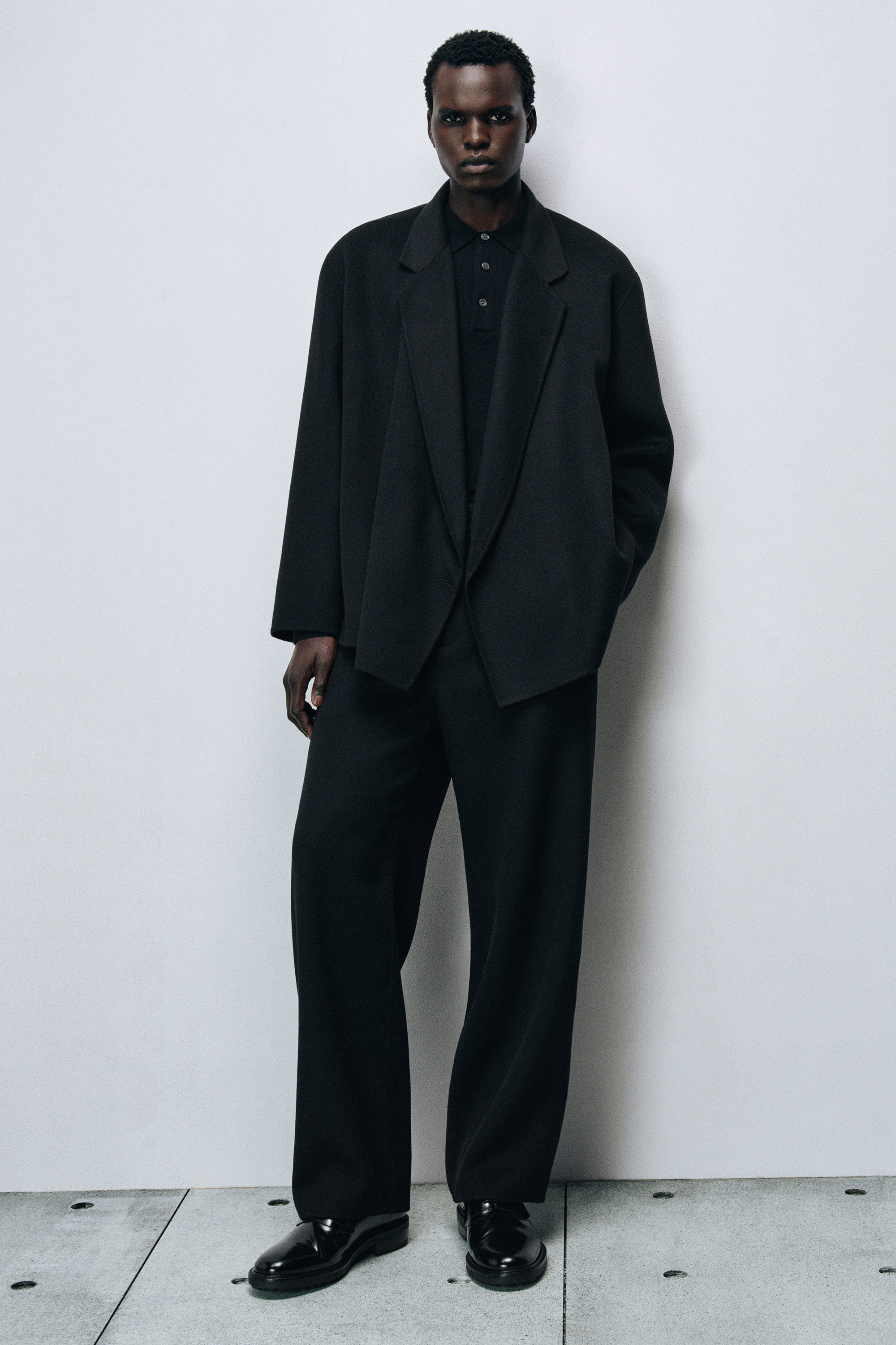 【超希少】COS 24AW DOUBLE-FACE WOOL OVERSHIRT DOUBLE-FACED WOOL OVERSHIRT - BLACK | COS