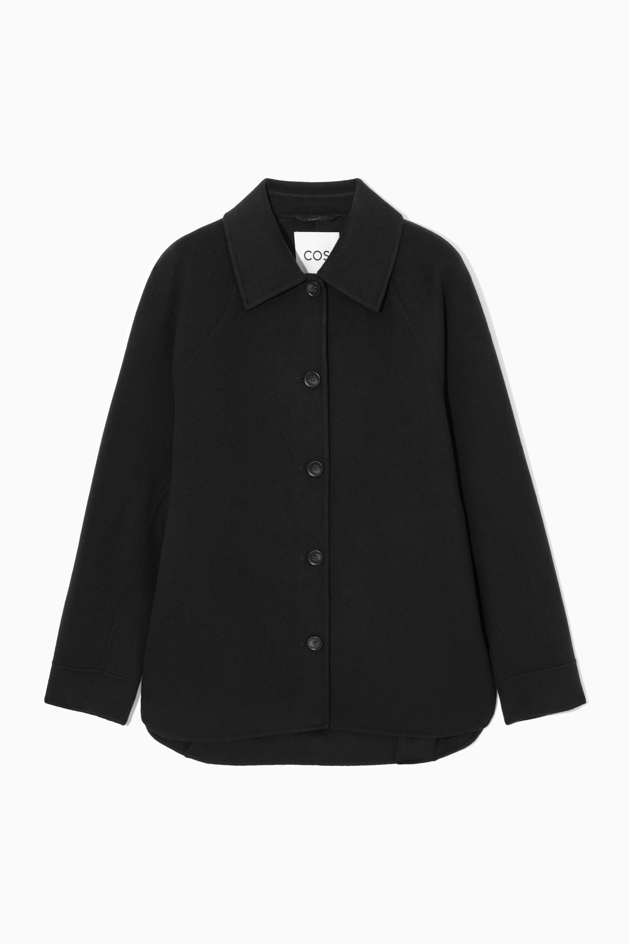 ジャケット・アウター 00s black double coat Allude - Women's Wool Jacket / Straight Fit / Black