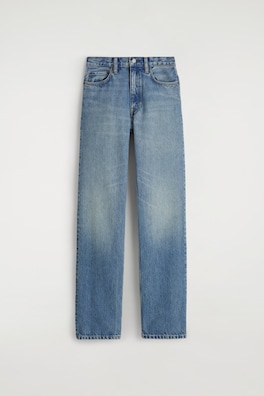 CHORD STRAIGHT-LEG JEANS — FADED BLUE 10