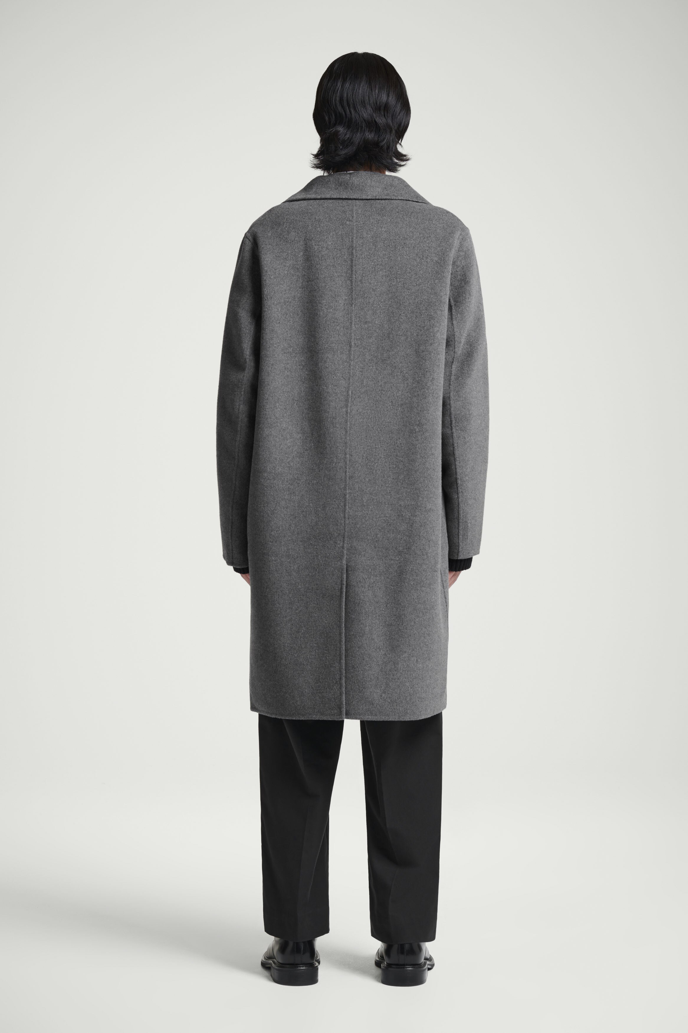 DOUBLE-FACED WOOL COAT - GREY | COS