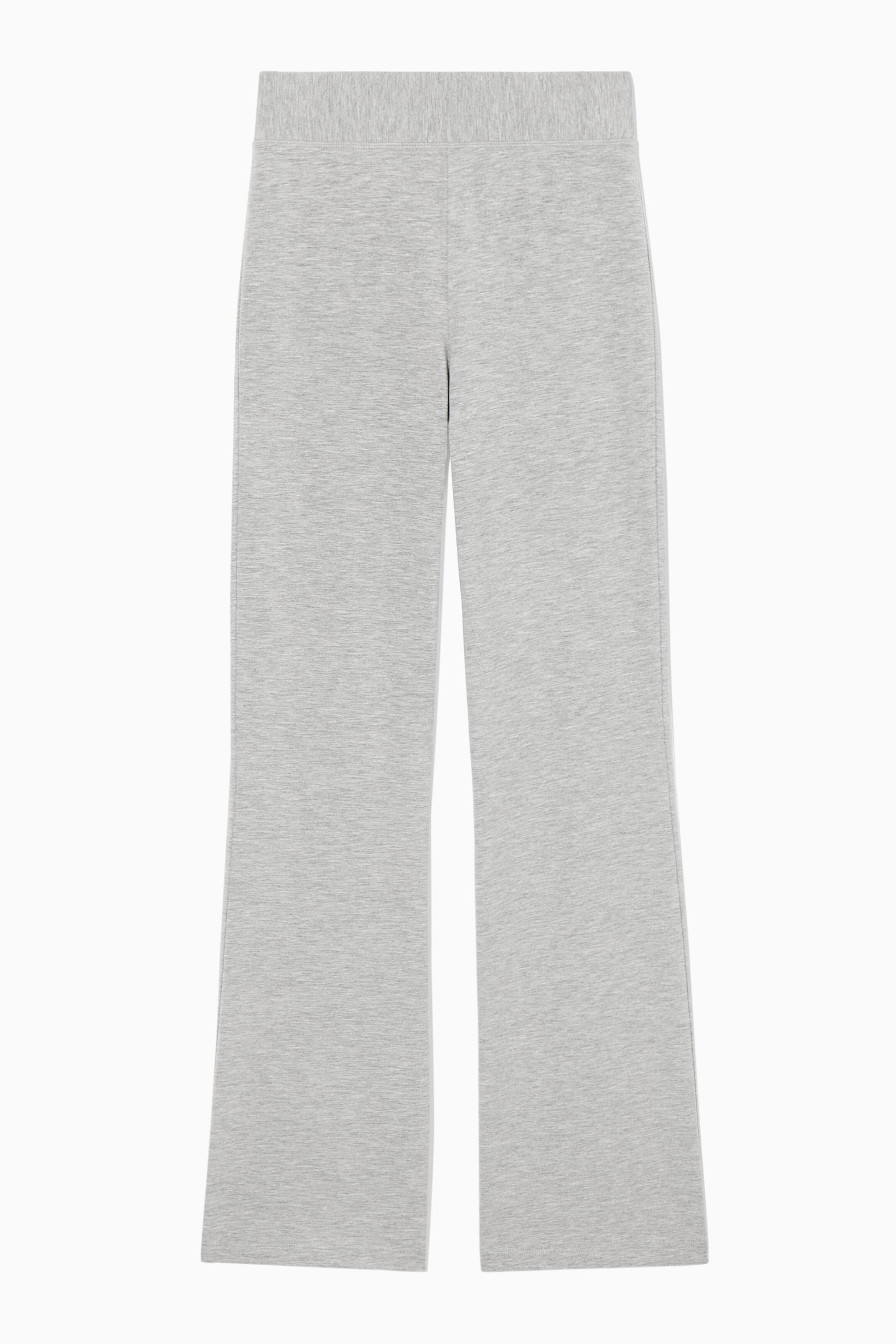 Se større billede: FLARED JERSEY TROUSERS - LIGHT GREY - DAME | H&M DK 1