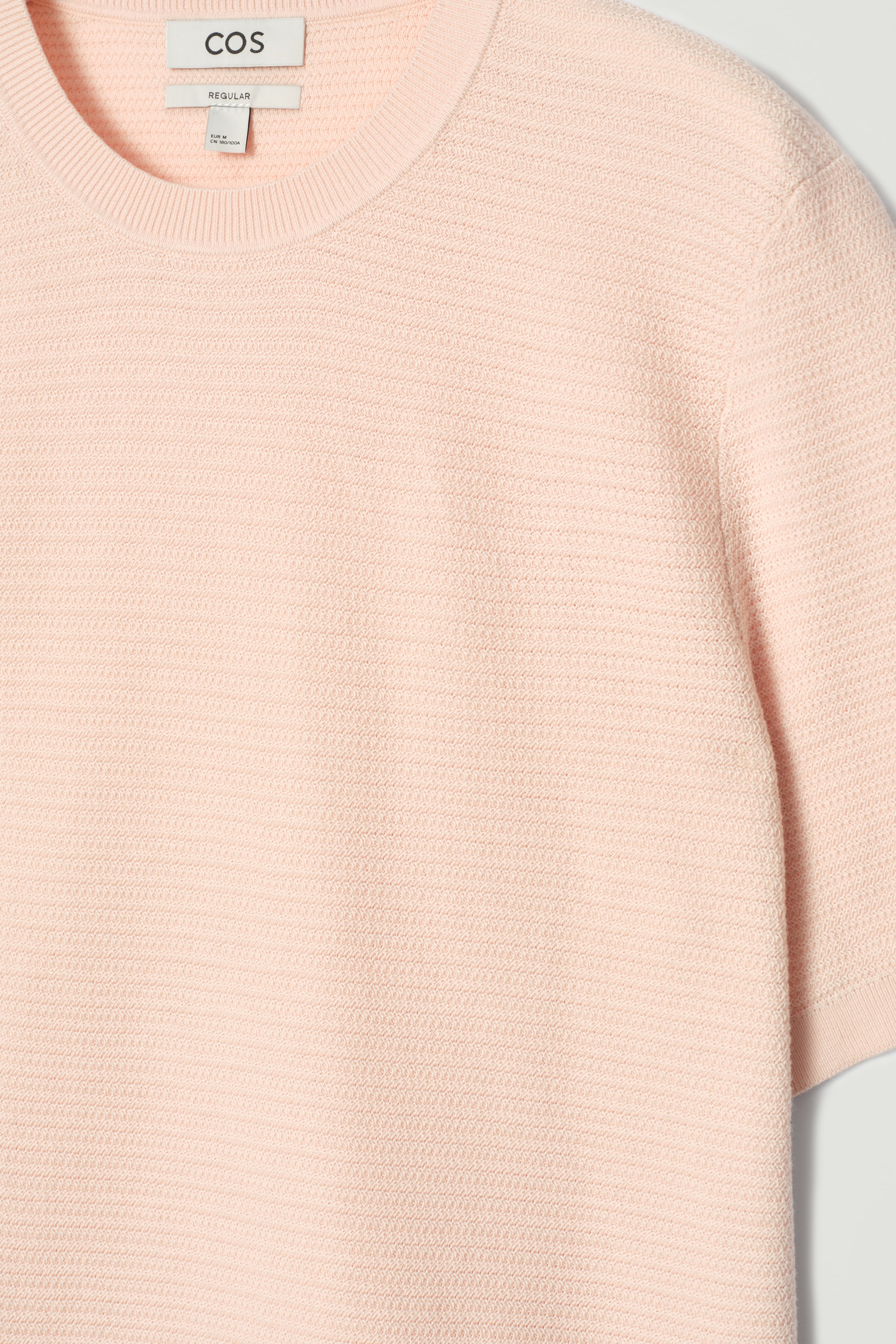 Visualizza immagine più grande: T-SHIRT IN MAGLIA DI COTONE TESTURIZZATA - ALBICOCCA - UOMO | H&M IT 7
