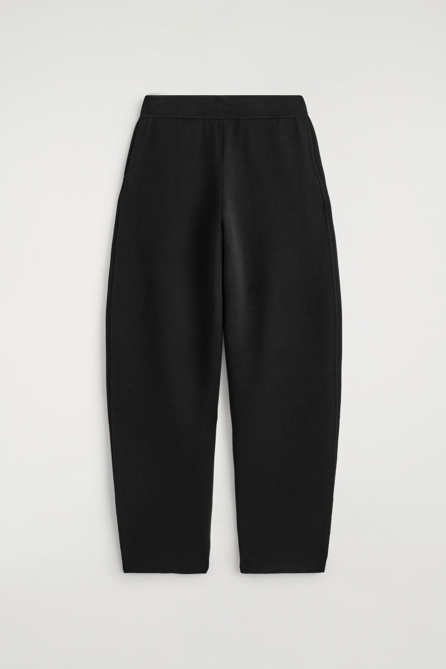 PANTALÓN ANCHO DE LANA - NEGRO - 2