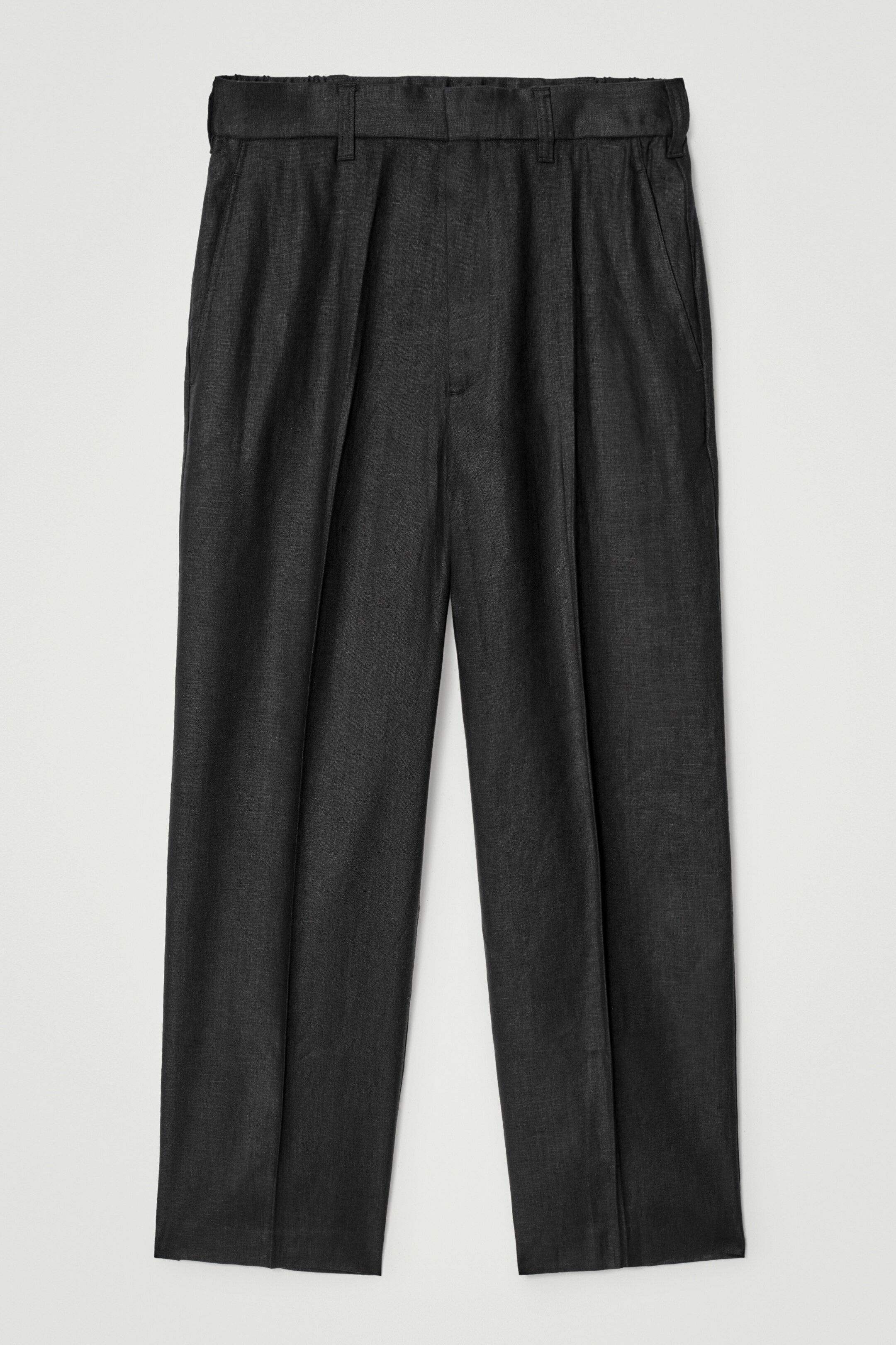 Agrandir l'image: PANTALON LARGE ET FLUIDE EN LIN - NOIR - HOMME | H&M CH 7