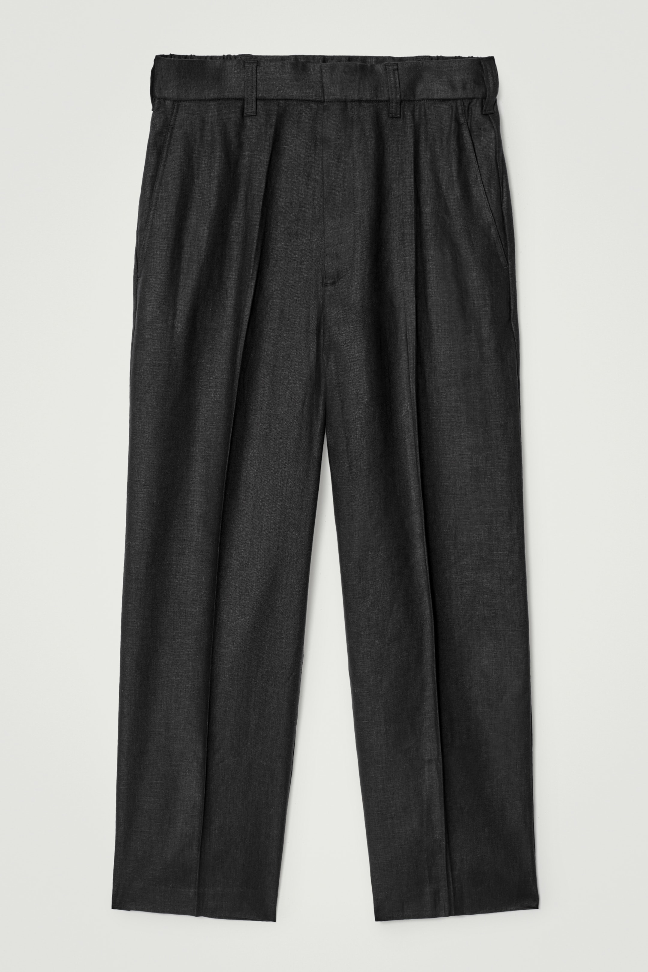Visualizza immagine più grande: PANTALONE A GAMBA LARGA IN LINO - NERO - UOMO | H&M IT 7