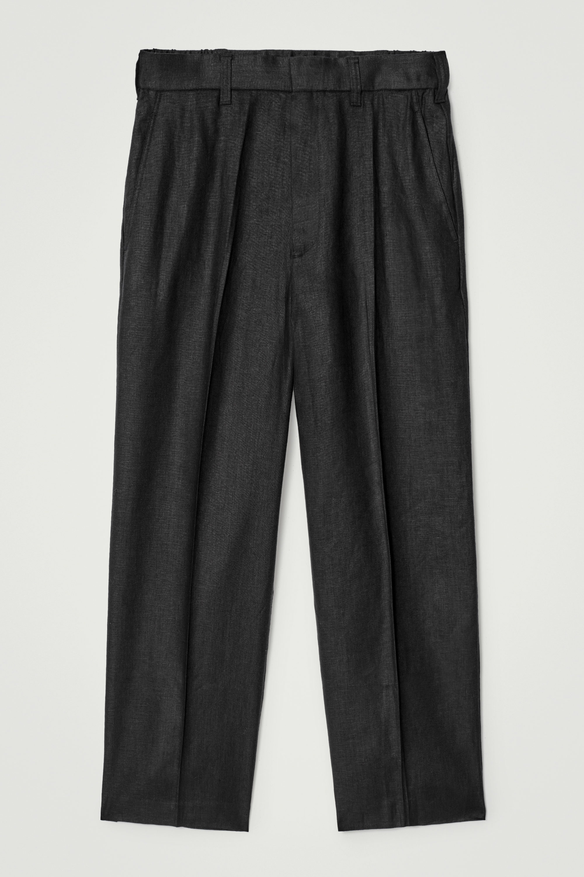 【COSYHARU】Wide pleated pants PLEATED COTTON WIDE-LEG PANTS - KHAKI | COS