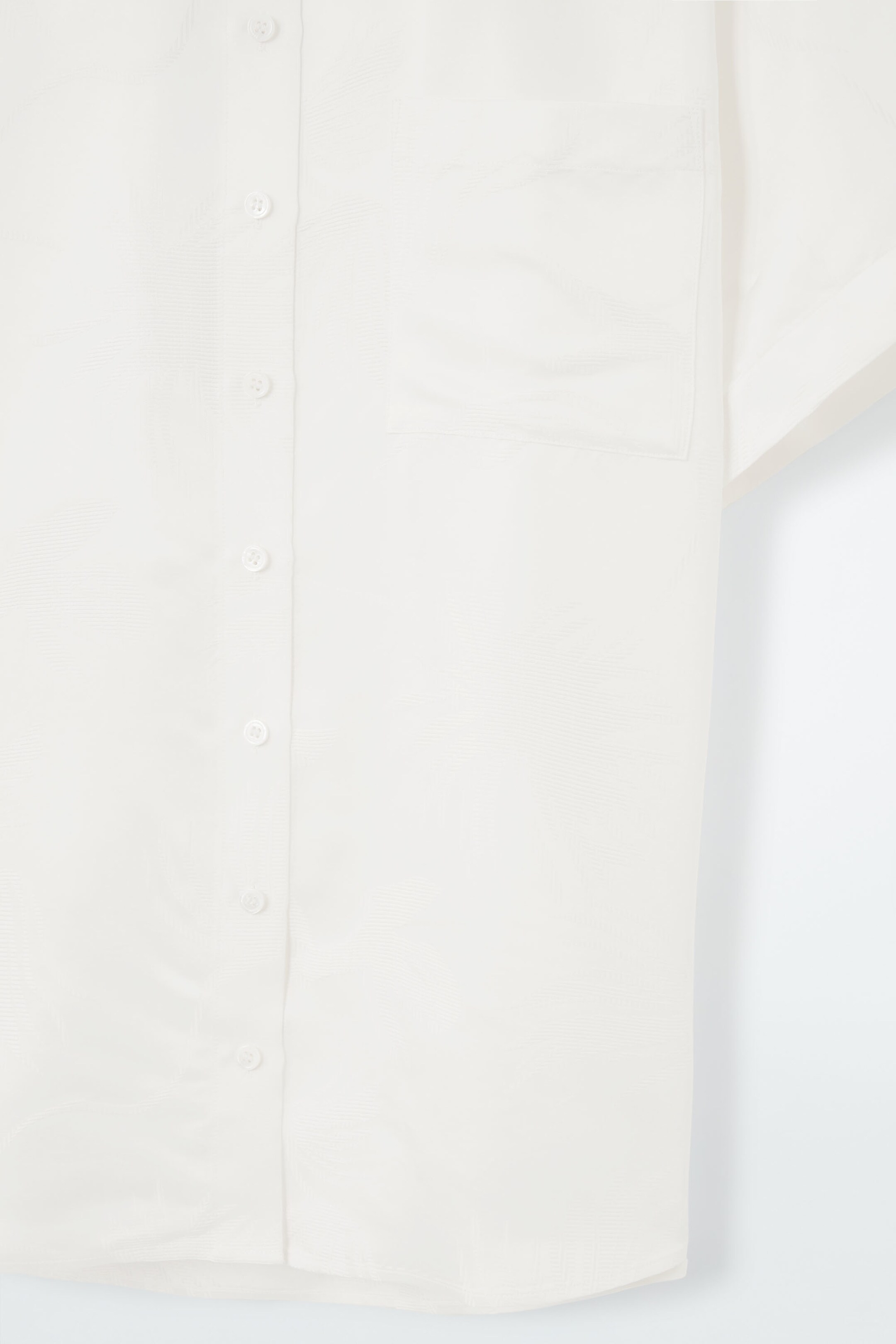 Agrandir l'image: CHEMISE MANCHES COURTES JACQUARD FLEURI - BLANC - FEMME | H&M CH 3
