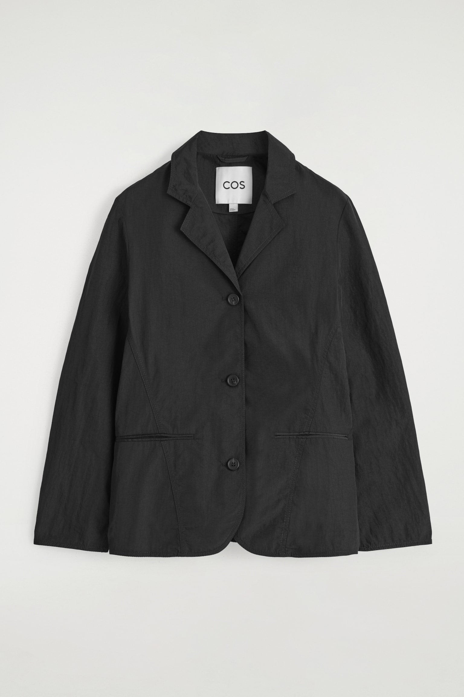 NYLON BLAZER - ZWART - 2
