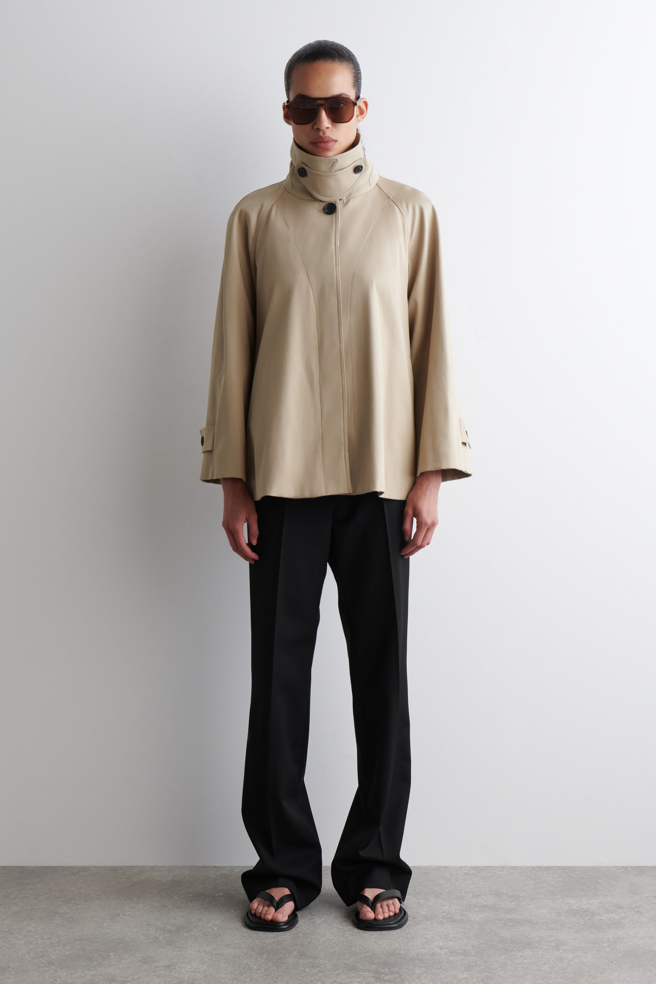 A-LINE TRENCH COAT
