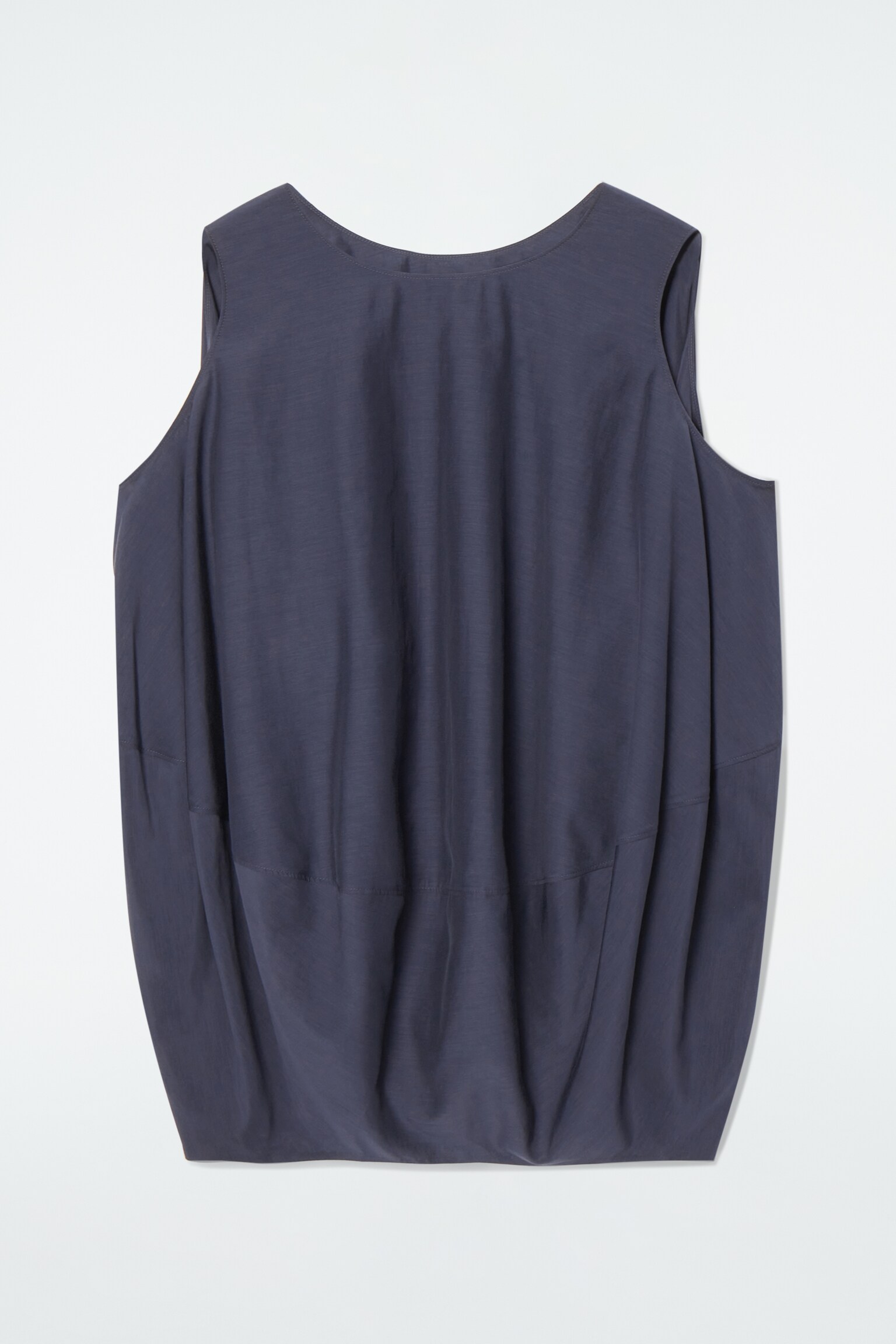 BUBBLE SLEEVELESS TOP - NAVY/WHITE / FLORAL - 1