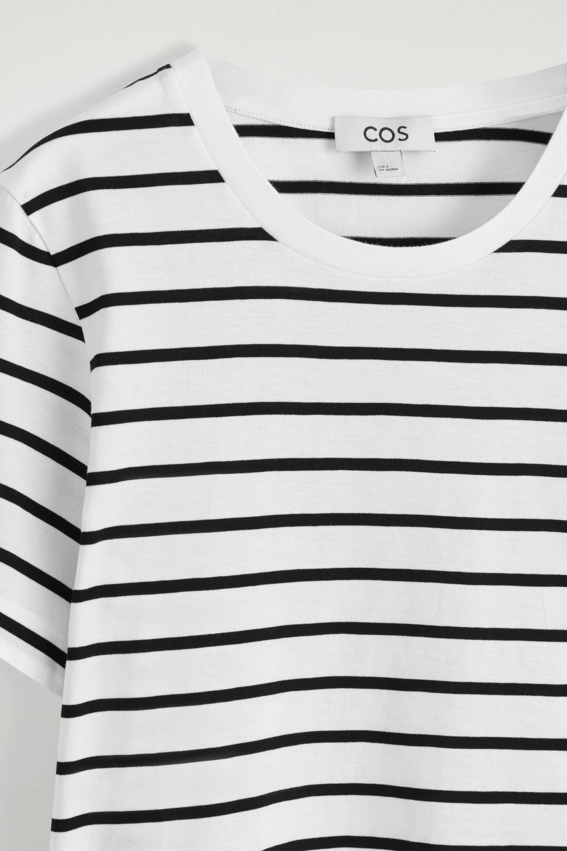 Se større billede: T-SHIRT I BOMULD MED CREWNECK - HVID / STRIBET - DAME | H&M DK 5
