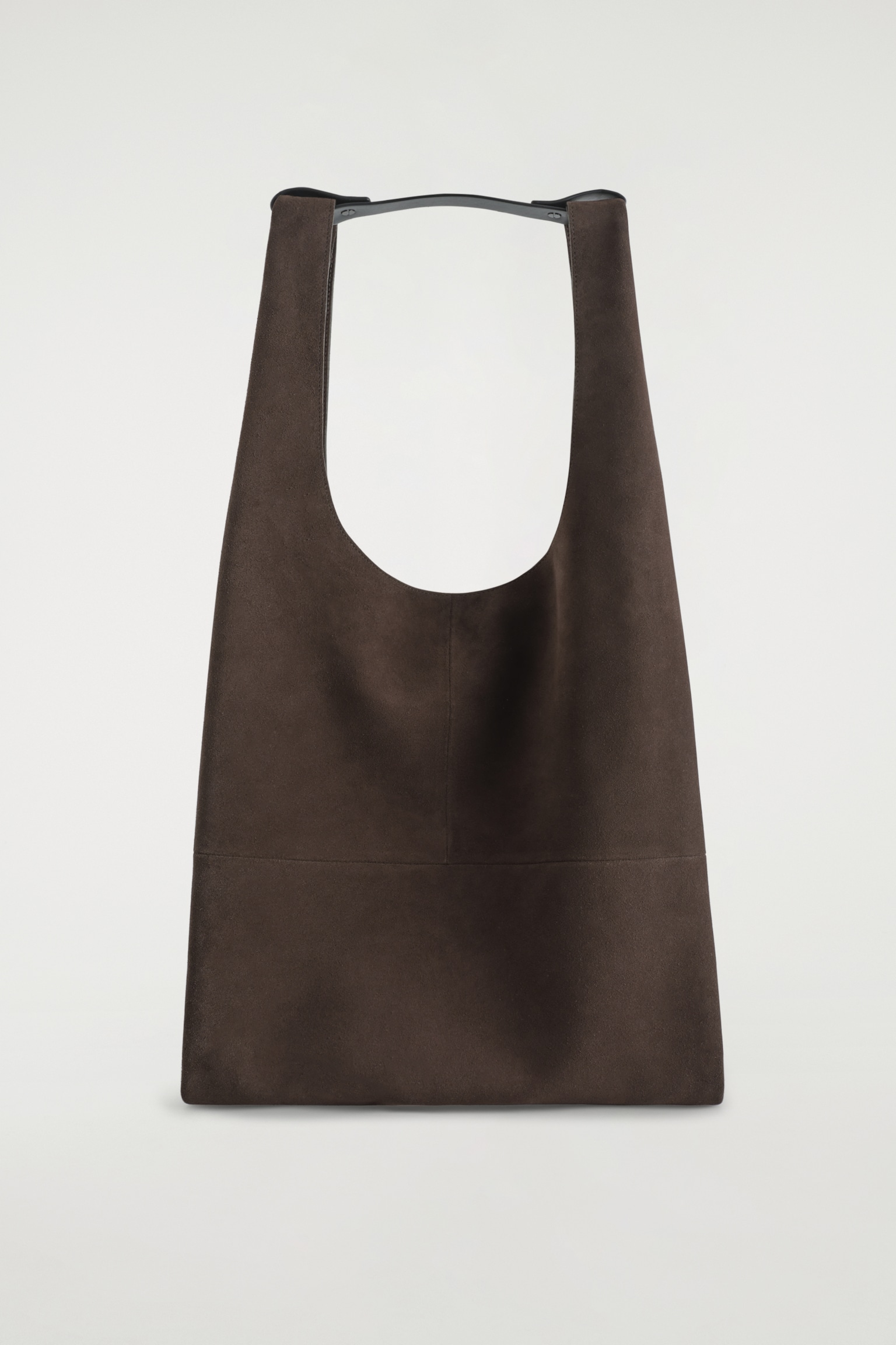 TOTE BAG - VELOURSLEDER - SCHOKOLADENBRAUN - 2