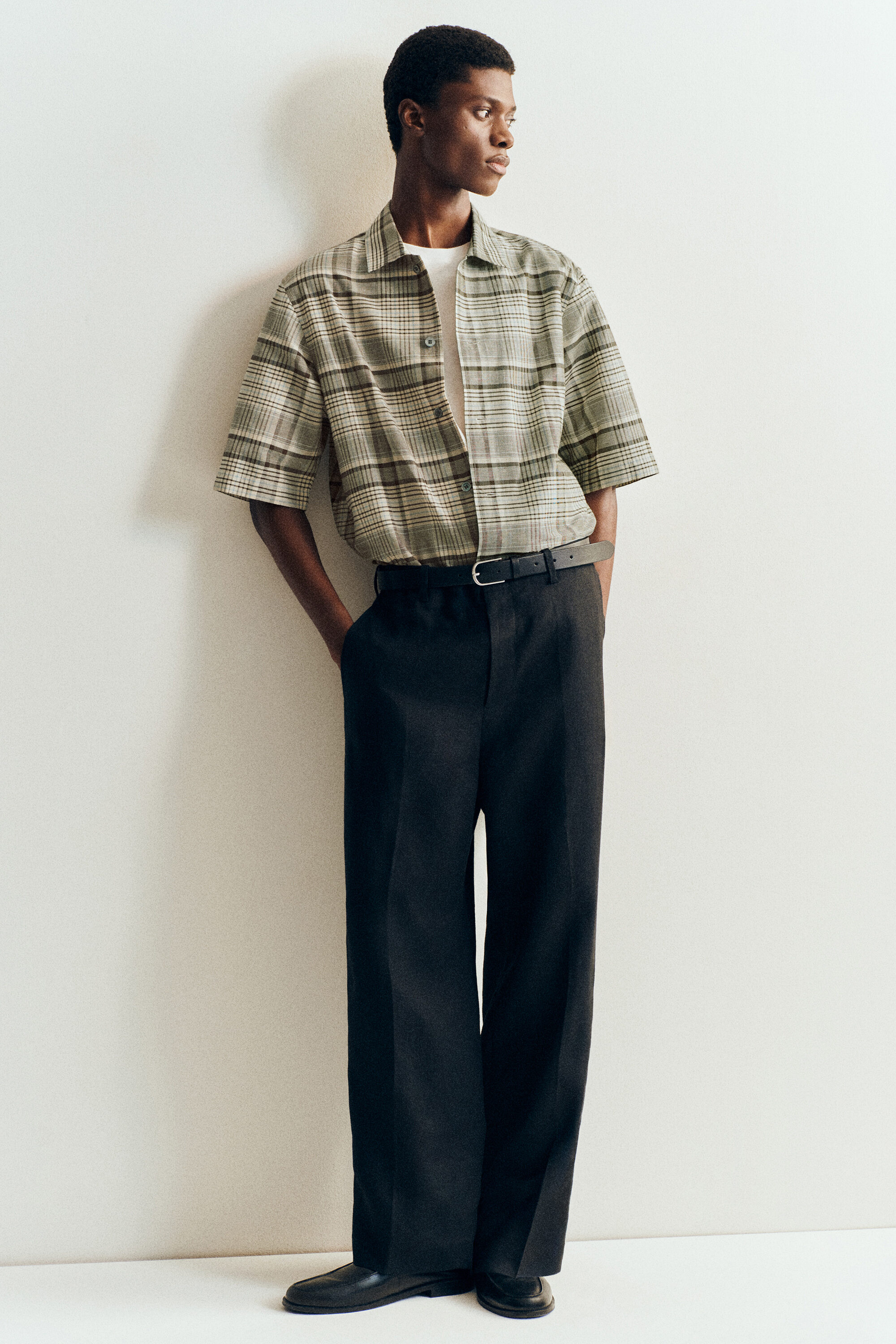 【ベージュ（27）】LUIS CHECK LS SHIRT H Bar B Tech Longsleeve - Eason Plaid : Pistachio – HOWLER BROTHERS