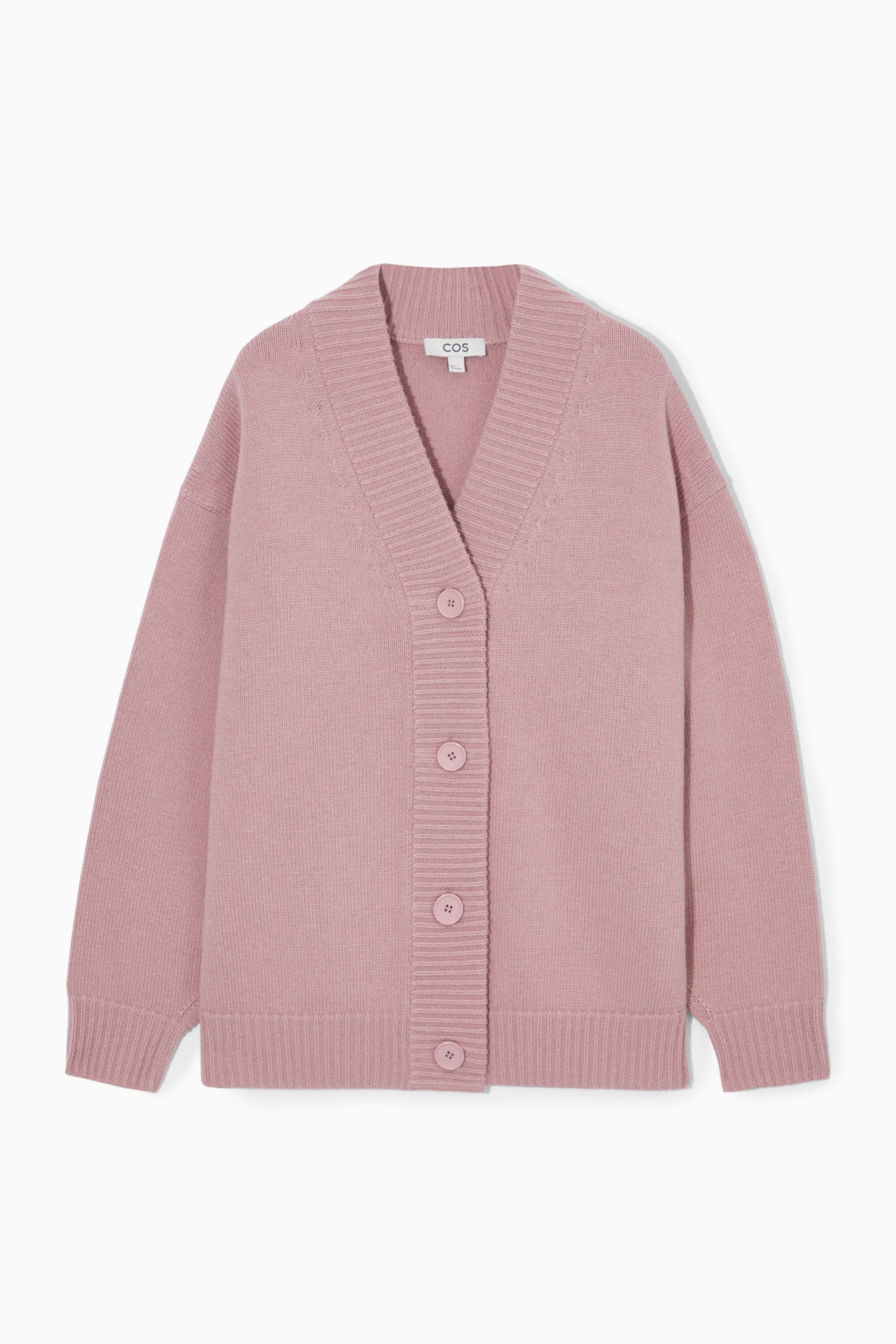 Venica Double collar wool knit cardigan