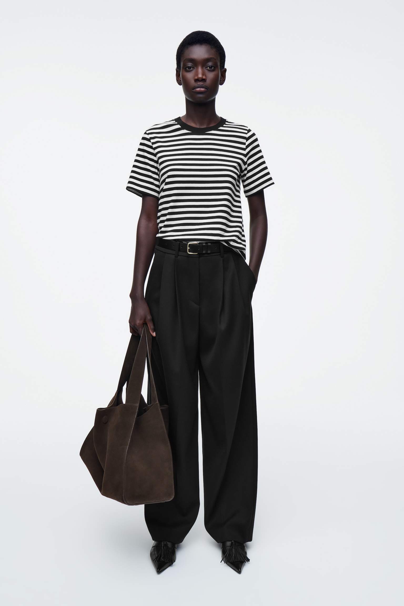 T-SHIRT 24/7 REGULAR - NOIR / BLANC / RAYÉ/Noir/Blanc - 6
