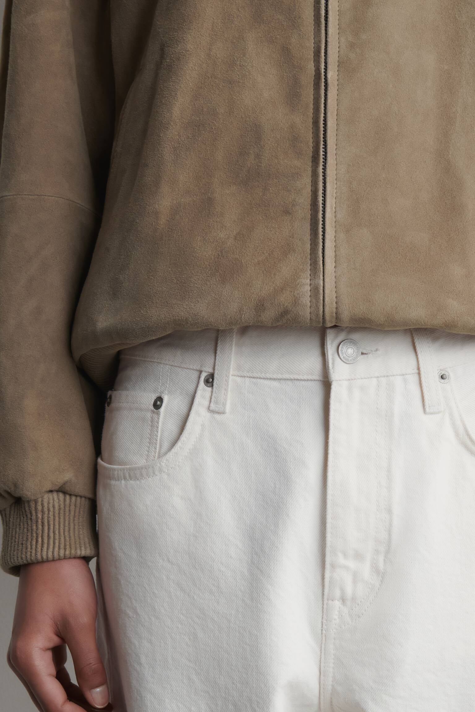 JEANSY „BAY” Z NOGAWKAMI TYPU BARREL - BIAŁY/BRĄZOWY-KHAKI/CIEMNONIEBIESKI/CZARNY/NIEBIESKI - 5