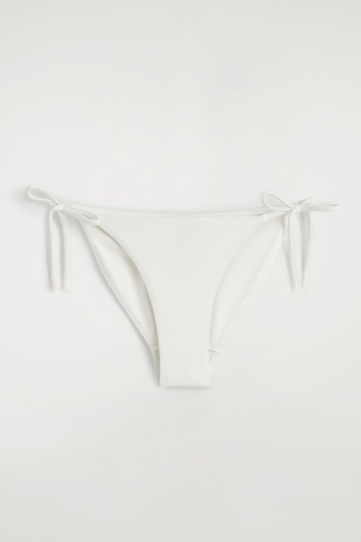 BAS DE BIKINI À NOUER - BLANC/MARRON / MARINE / RAYURES/NOIR - 2