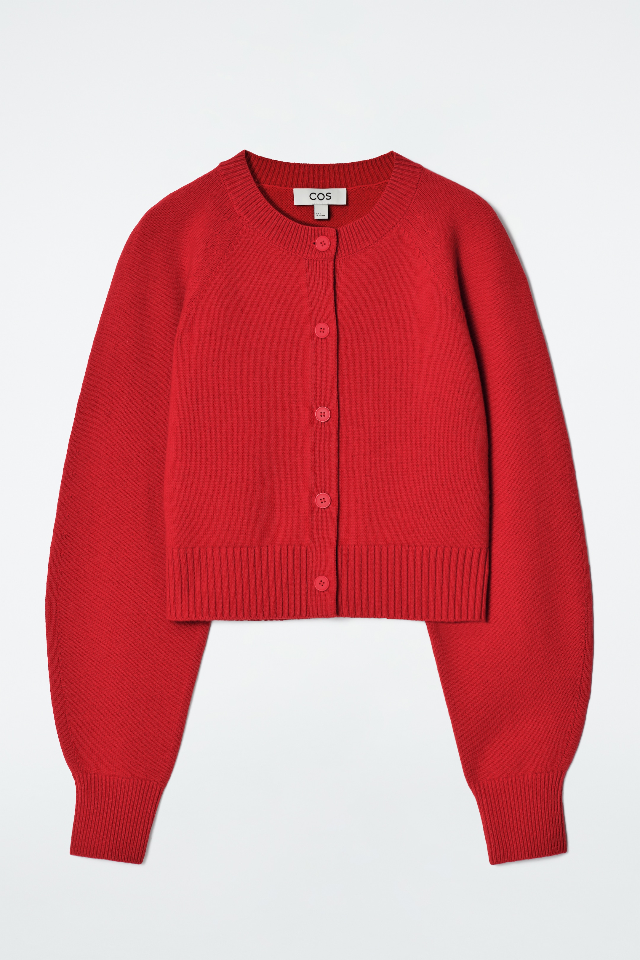 Zobrazit větší obrázek: ZKRÁCENÝ VLNĚNÝ CARDIGAN - ČERVENÁ - ŽENY | H&M CZ 6