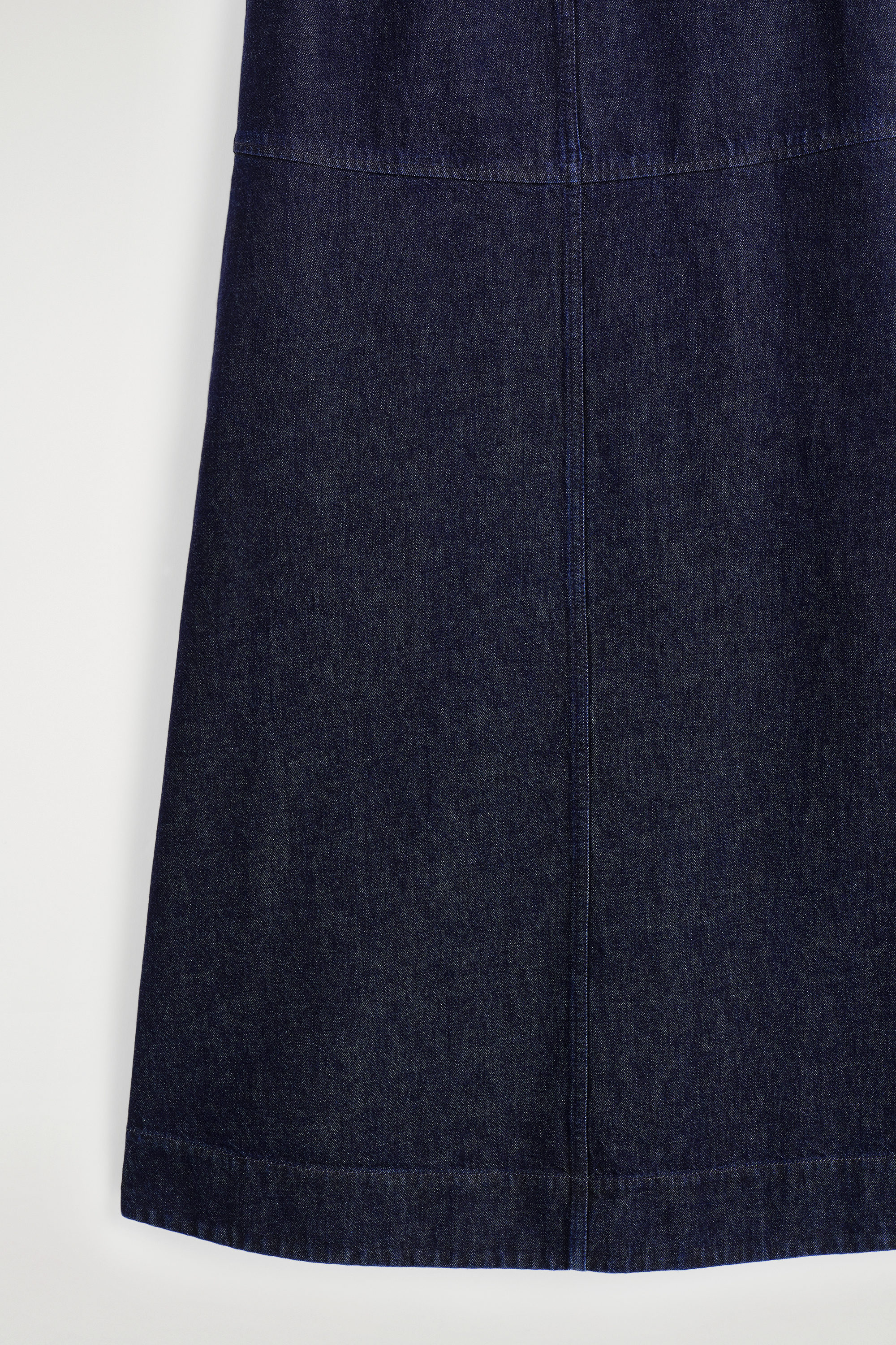 navy blue dress for baby girl A-LINE DENIM MIDI DRESS - INDIGO
