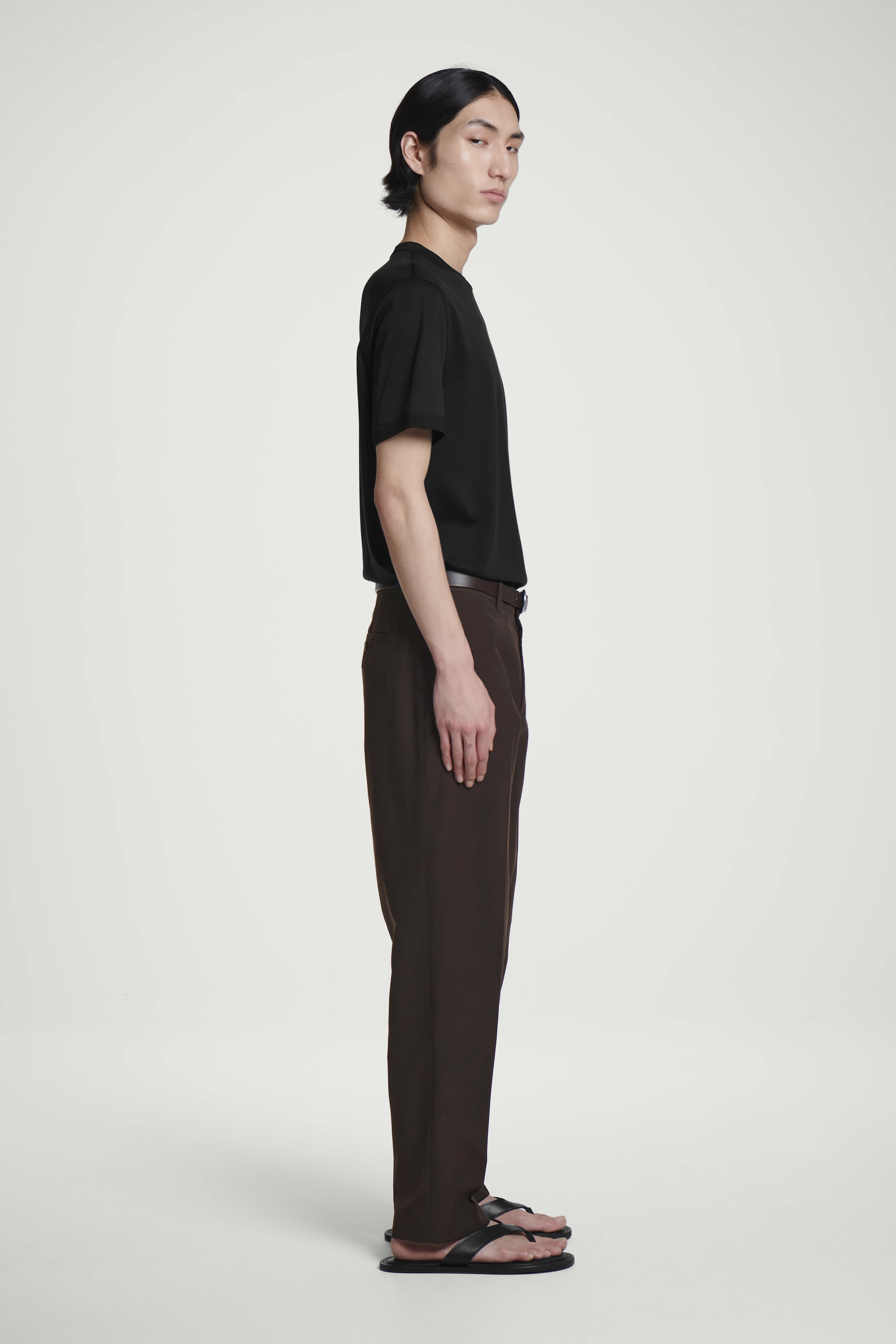 Grösseres Bild ansehen: T-SHIRT AUS MERZERISIERTER BAUMWOLLE - SCHWARZ - HERREN | H&M CH 5