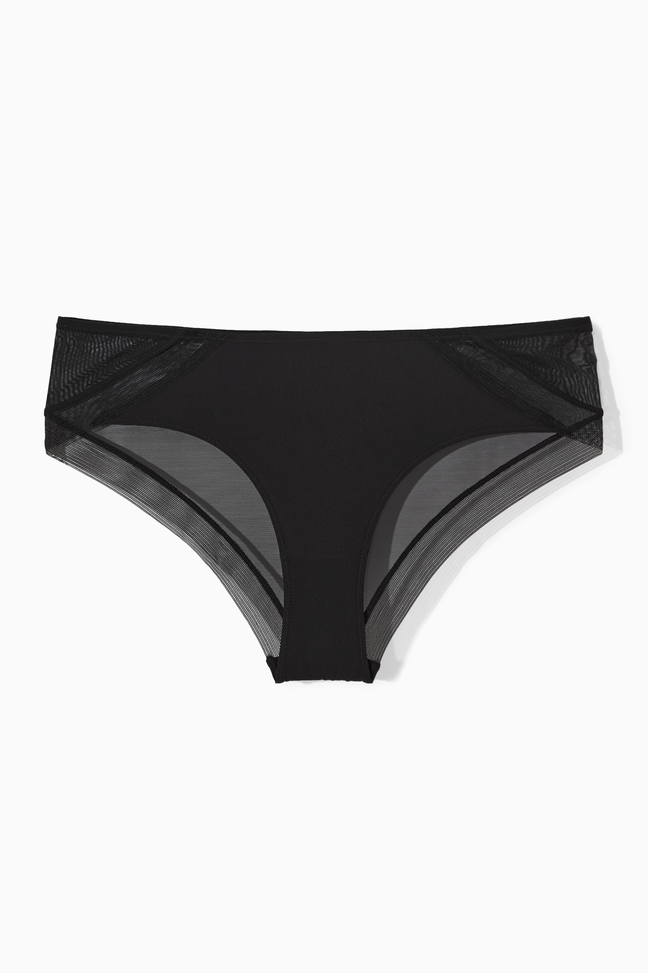 Grotere afbeelding bekijken: MESH-PANELLED BRIEFS - BLACK - DAMES | H&M NL 1