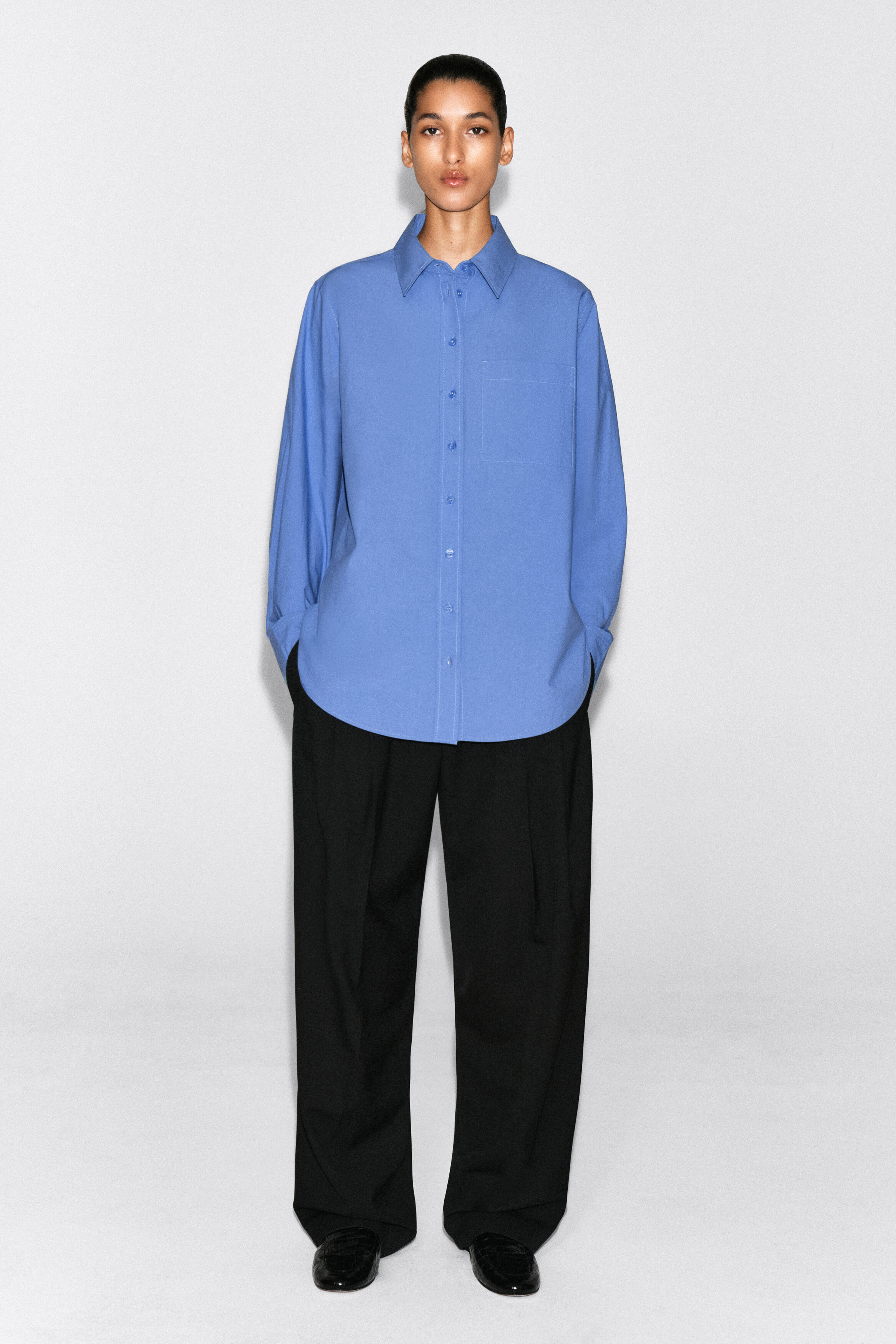 TAILORED PIMA COTTON SHIRT - thumbnail 3
