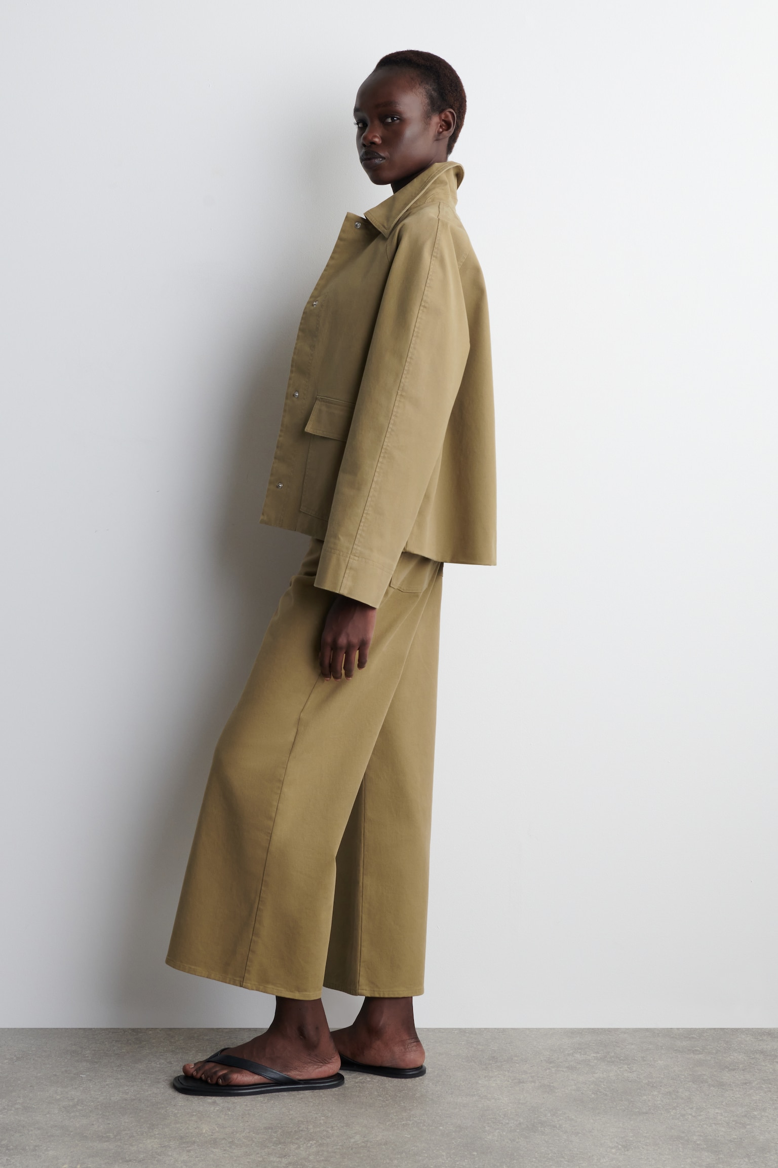 UTILITY-JACKE AUS BAUMWOLLE - BEIGE/NAVYBLAU - 5