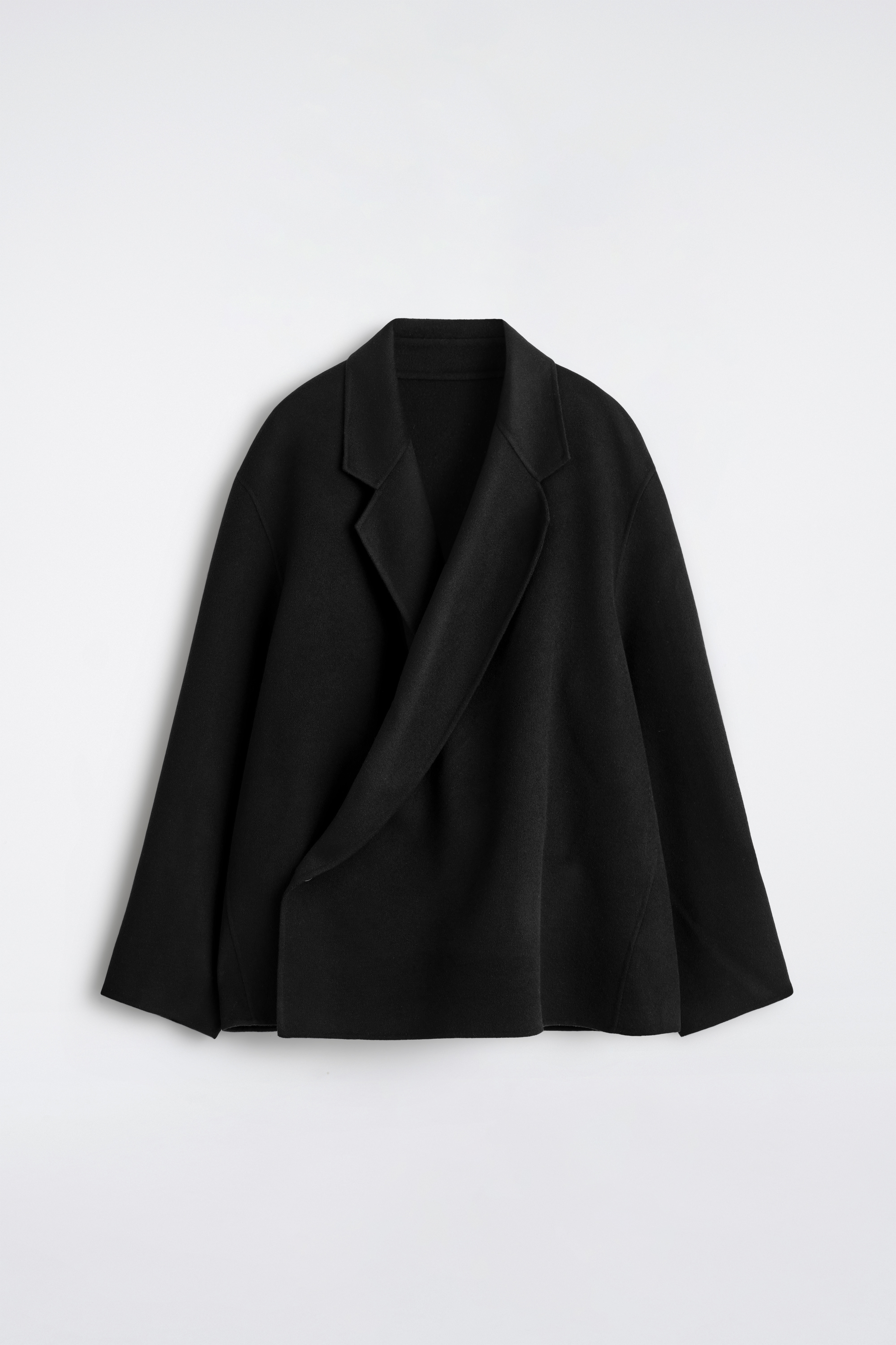 DVOJVRSTVOVÁ VLNENÁ KOŠEĽA - ČIERNA