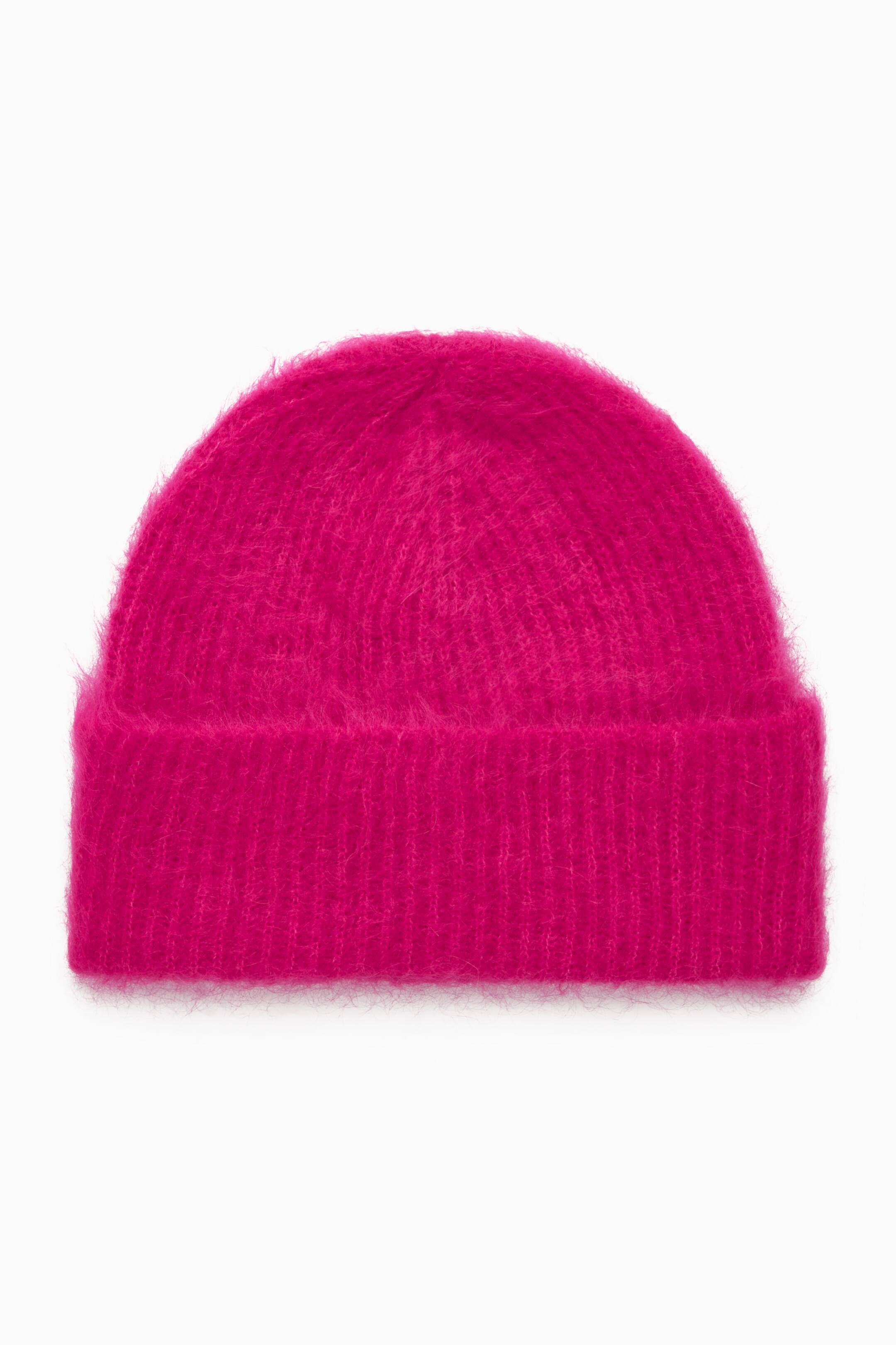 Se større billede: RIBBED MOHAIR BEANIE - FUCHSIA-PINK - DAME | H&M DK 1