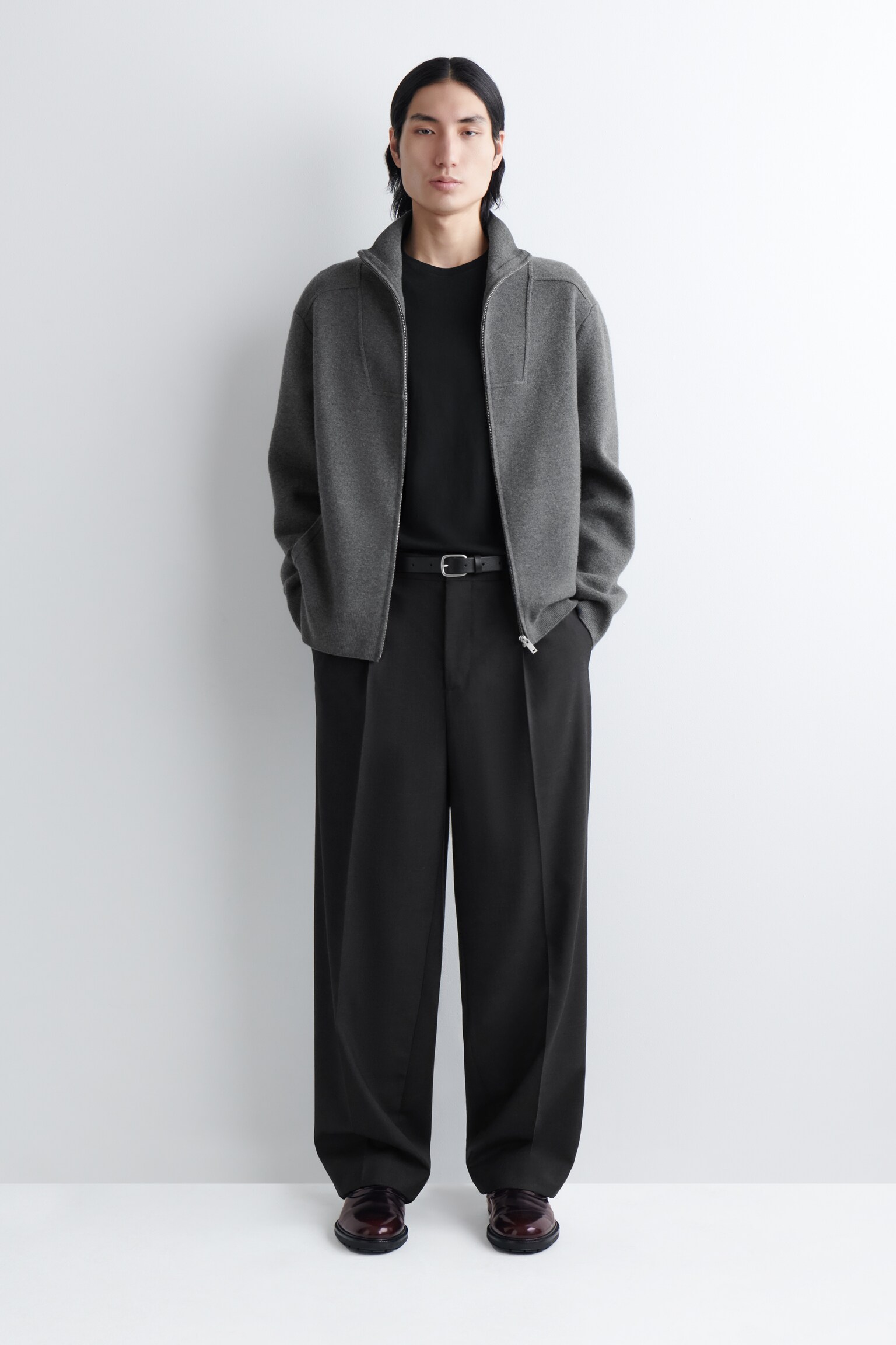 3-PACK KATOENEN T-SHIRTS MET RONDE HALS - ZWART/WIT/DONKERBLAUW / WIT / GRIJS/NAVY / DONKERROOD / GROEN - 5