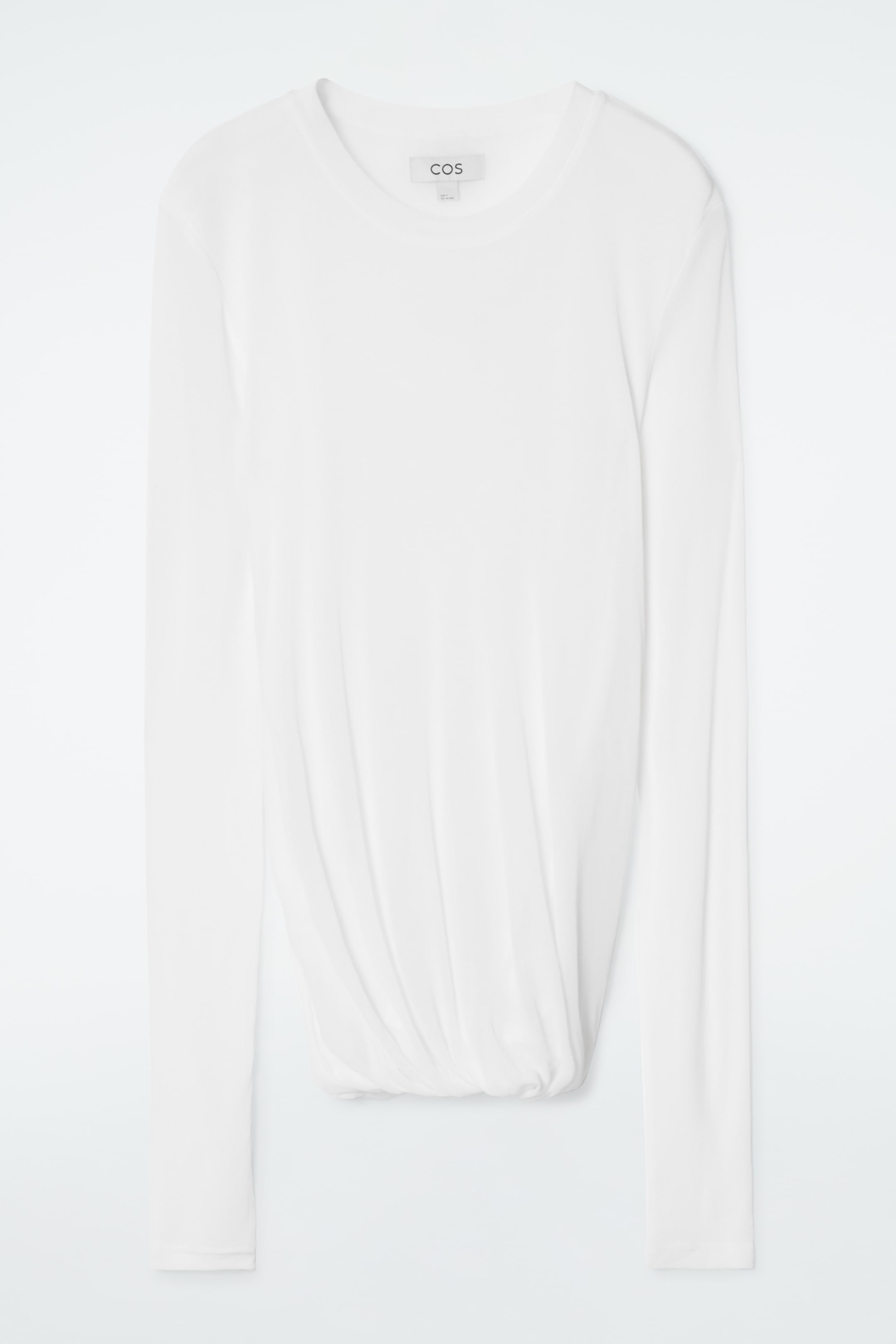 Ingrandisci l'immagine: TWISTED-HEM SILK TOP - WHITE - DONNA | H&M CH 1