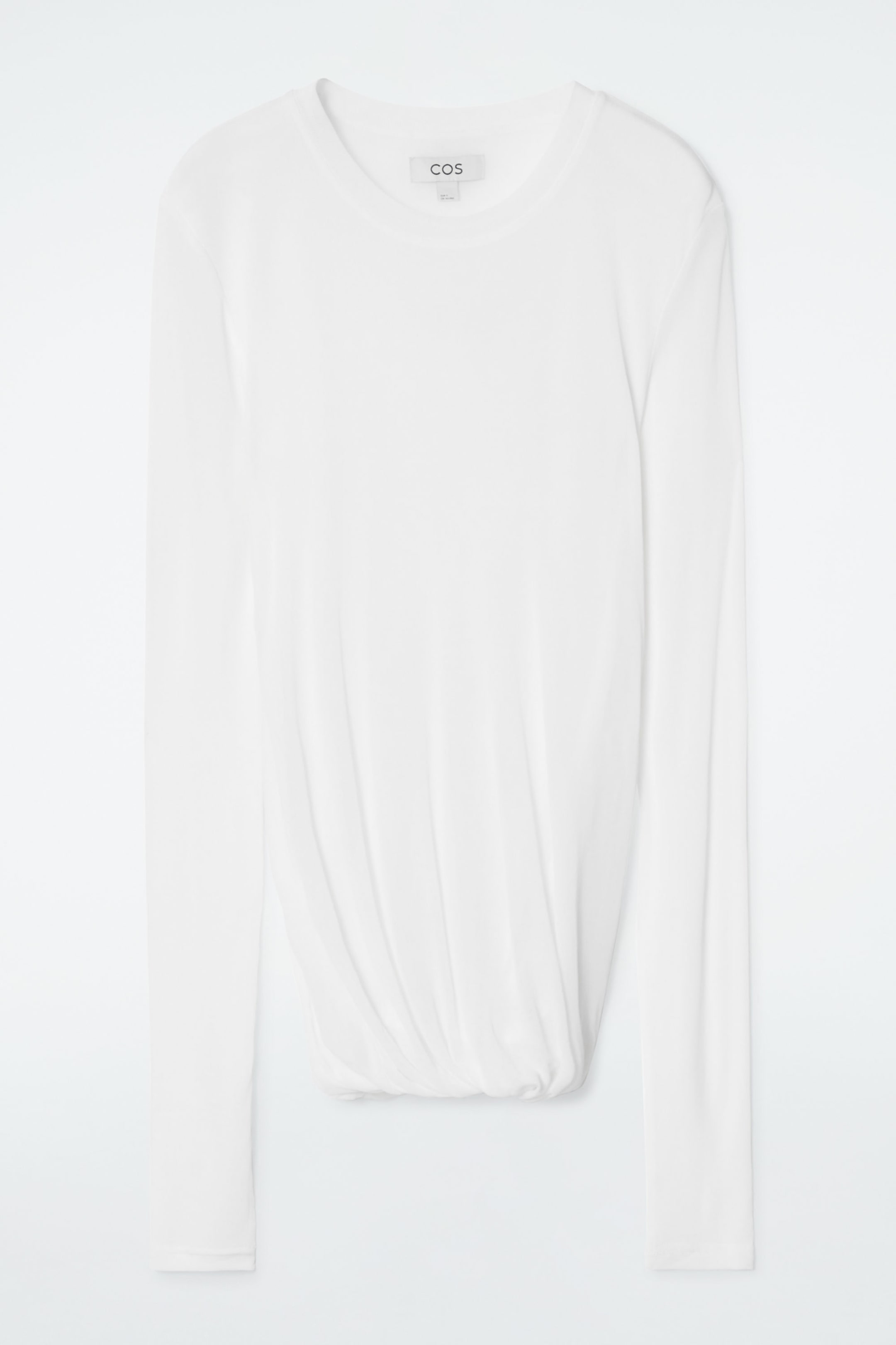 TOP DE SEDA CON EL DOBLADILLO RETORCIDO