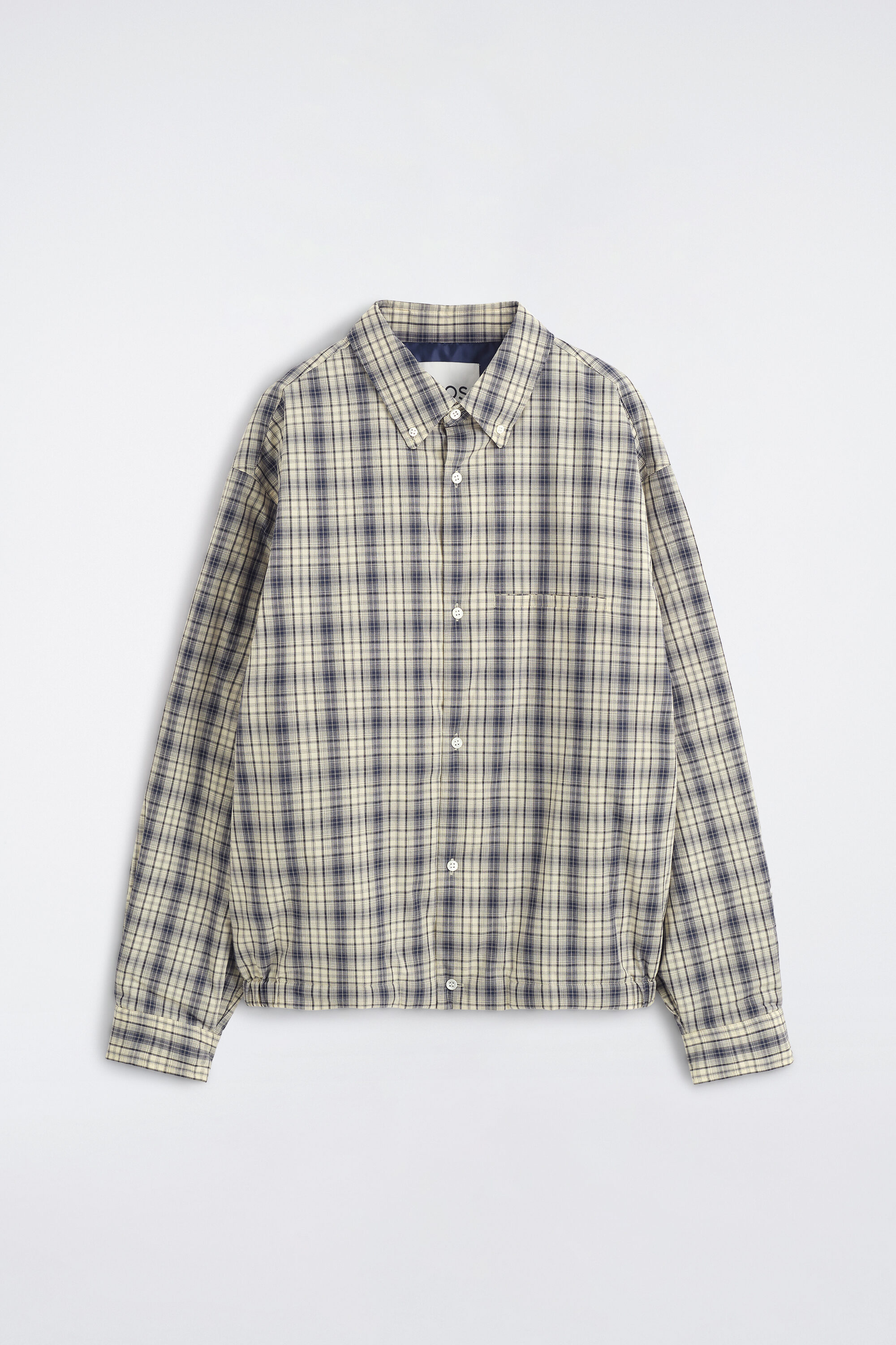 PADDED CHECKED COTTON OVERSHIRT - thumbnail 6