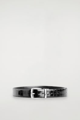 REVERSIBLE LEATHER BELT — BLACK / BROWN 4