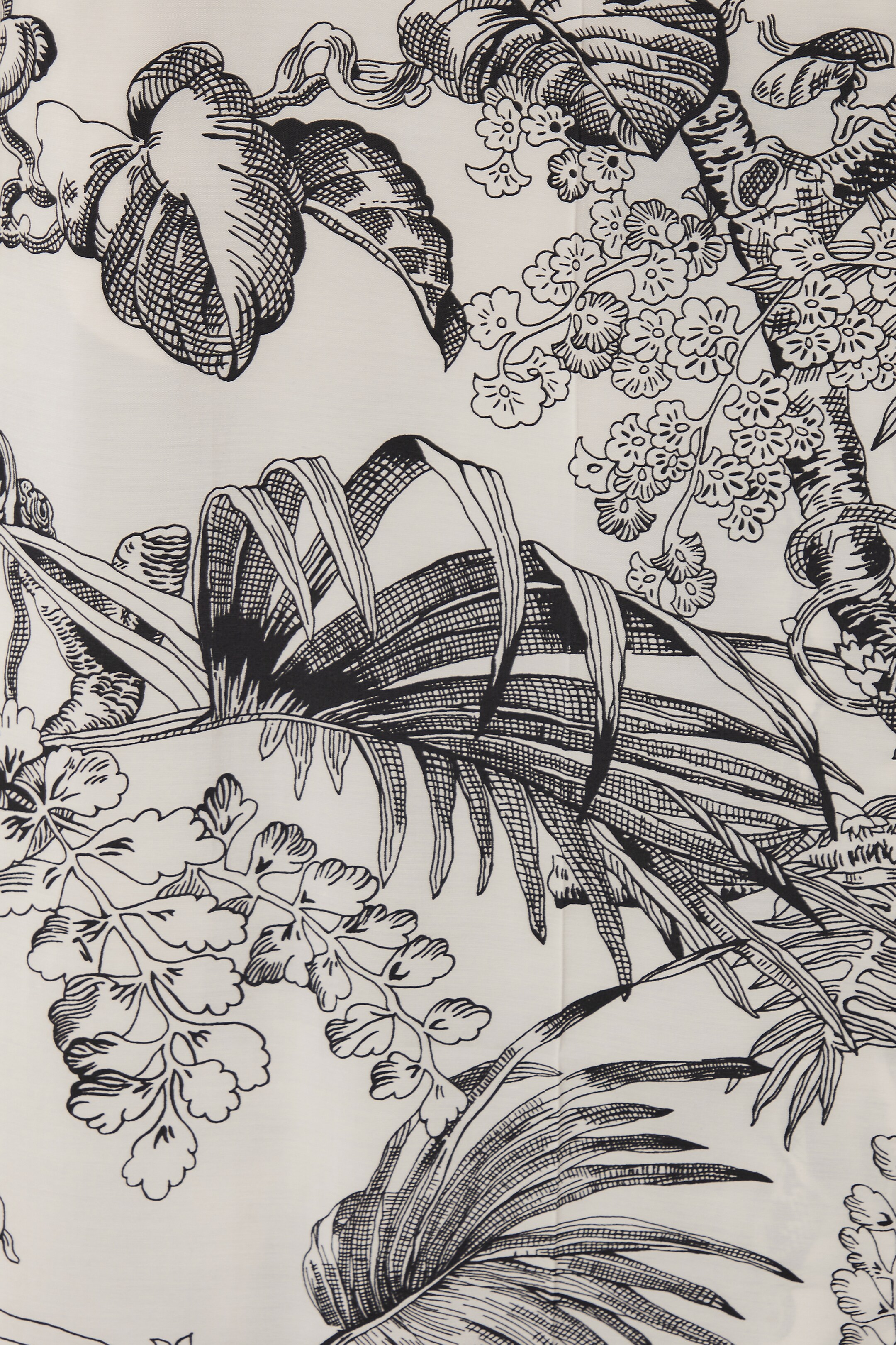 View larger image: BOTANICAL-PRINT TROUSERS - WHITE / LEAF PRINT - Ladies | H&M GB 2