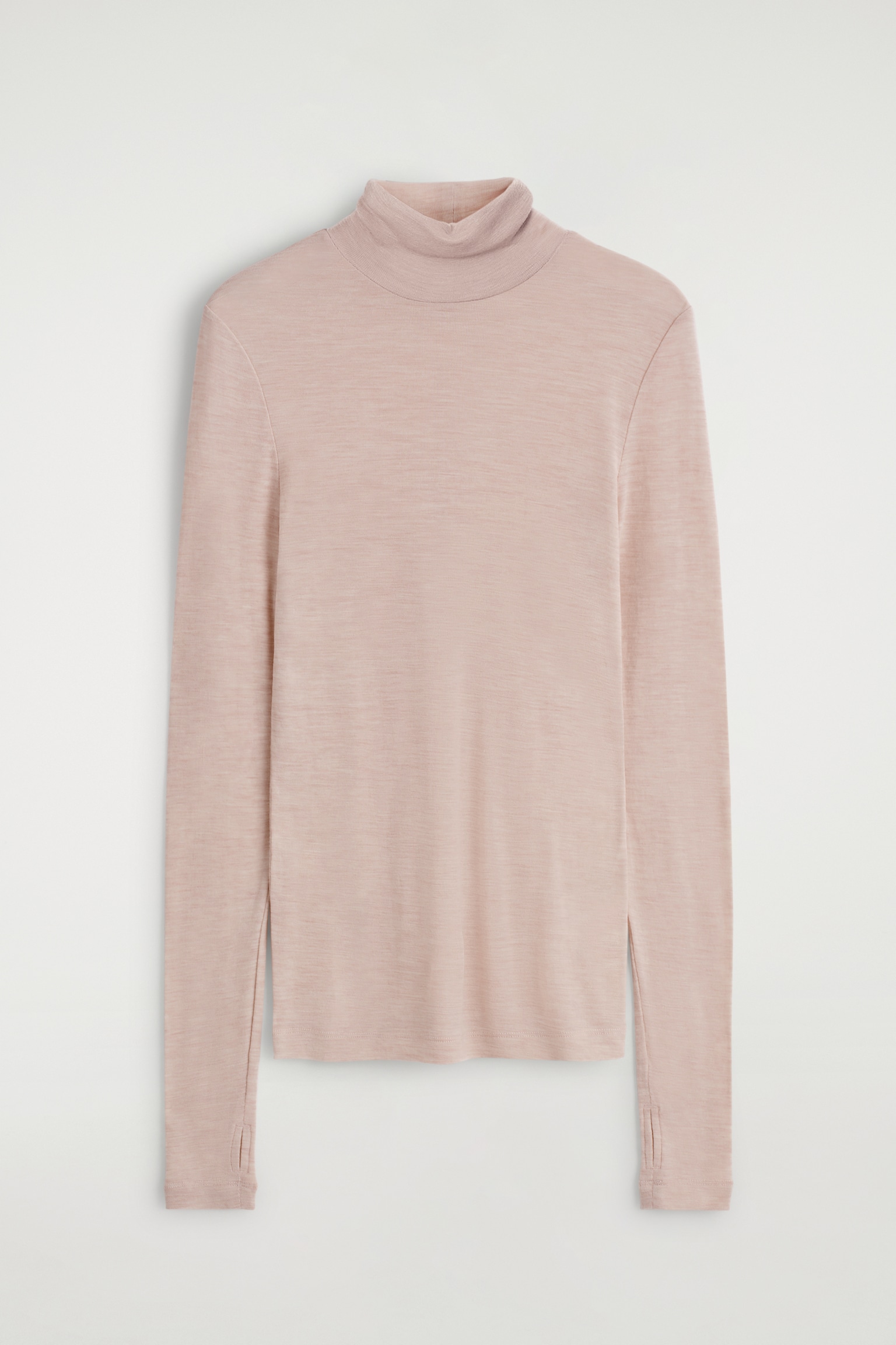 HAUT À COL ROULÉ EN LAINE MÉRINOS - BEIGE CLAIR CHINÉ/BRUN FONCÉ/BRUN / CARREAUX/BORDEAUX CHINÉ/BEIGE / CARREAUX/NAVY/VERT FONCÉ CHINÉ/BLEU / CARREAUX/BLEU CIEL - 2