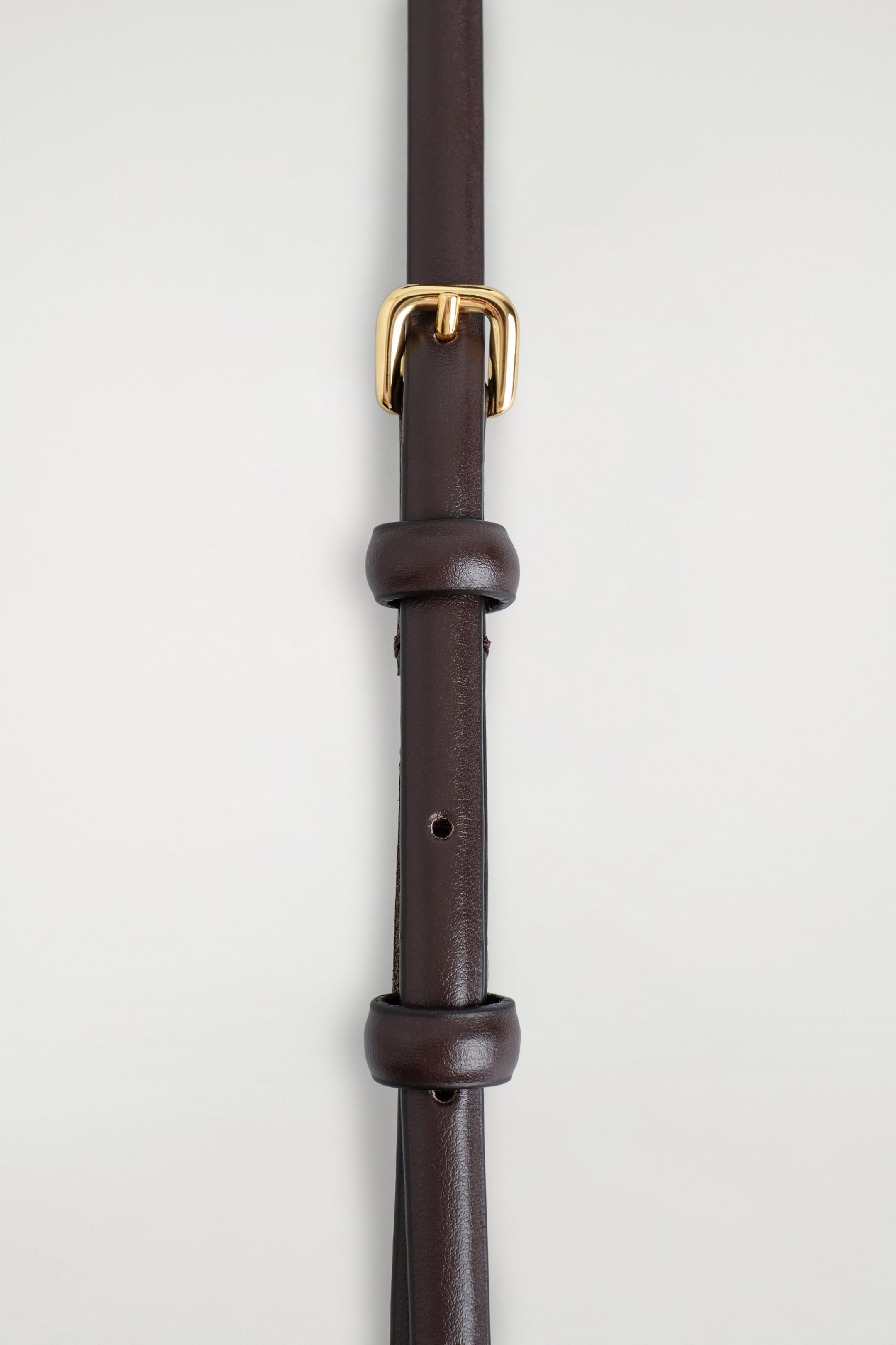 SMALT DUBBELT BÄLTE I LÄDER