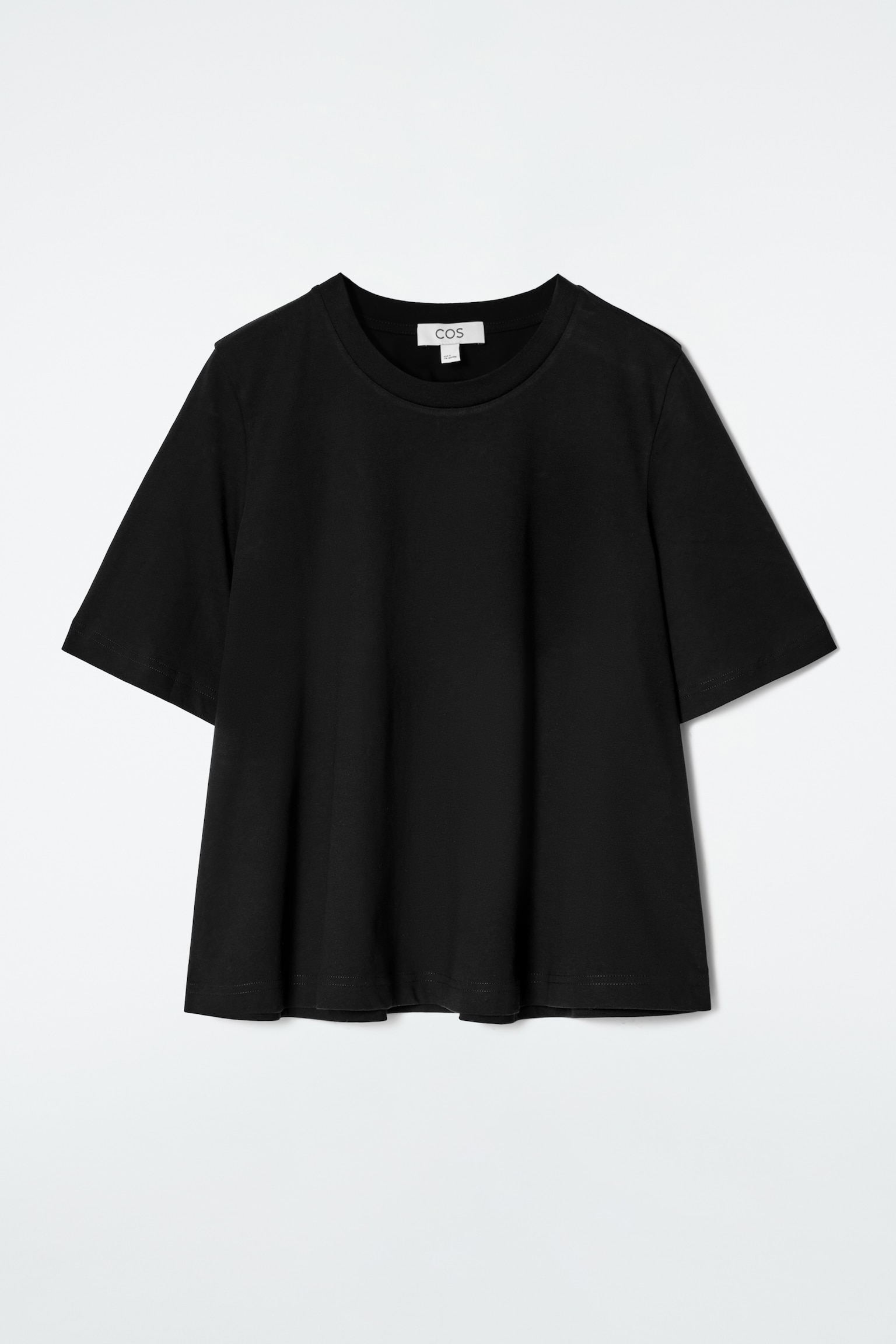 CAMISETA DE TRAPECIO RELAXED FIT - NEGRO/AMARILLO MANTEQUILLA - 2