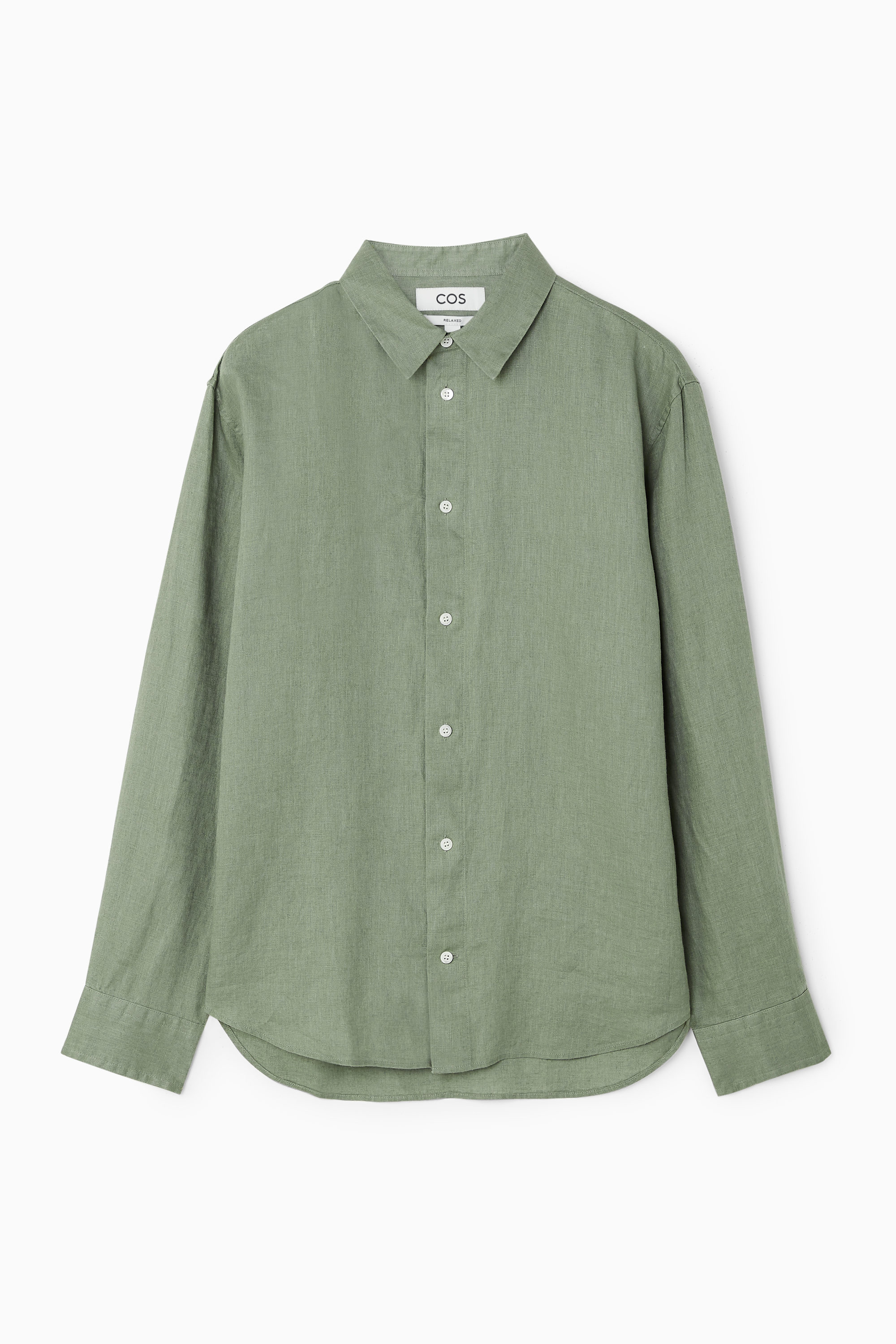[COSYHARU公式] Linen Short Sleeve Shirt 関税・送料込み LINEN SHORT-SLEEVED SHIRT - BLUE | COS