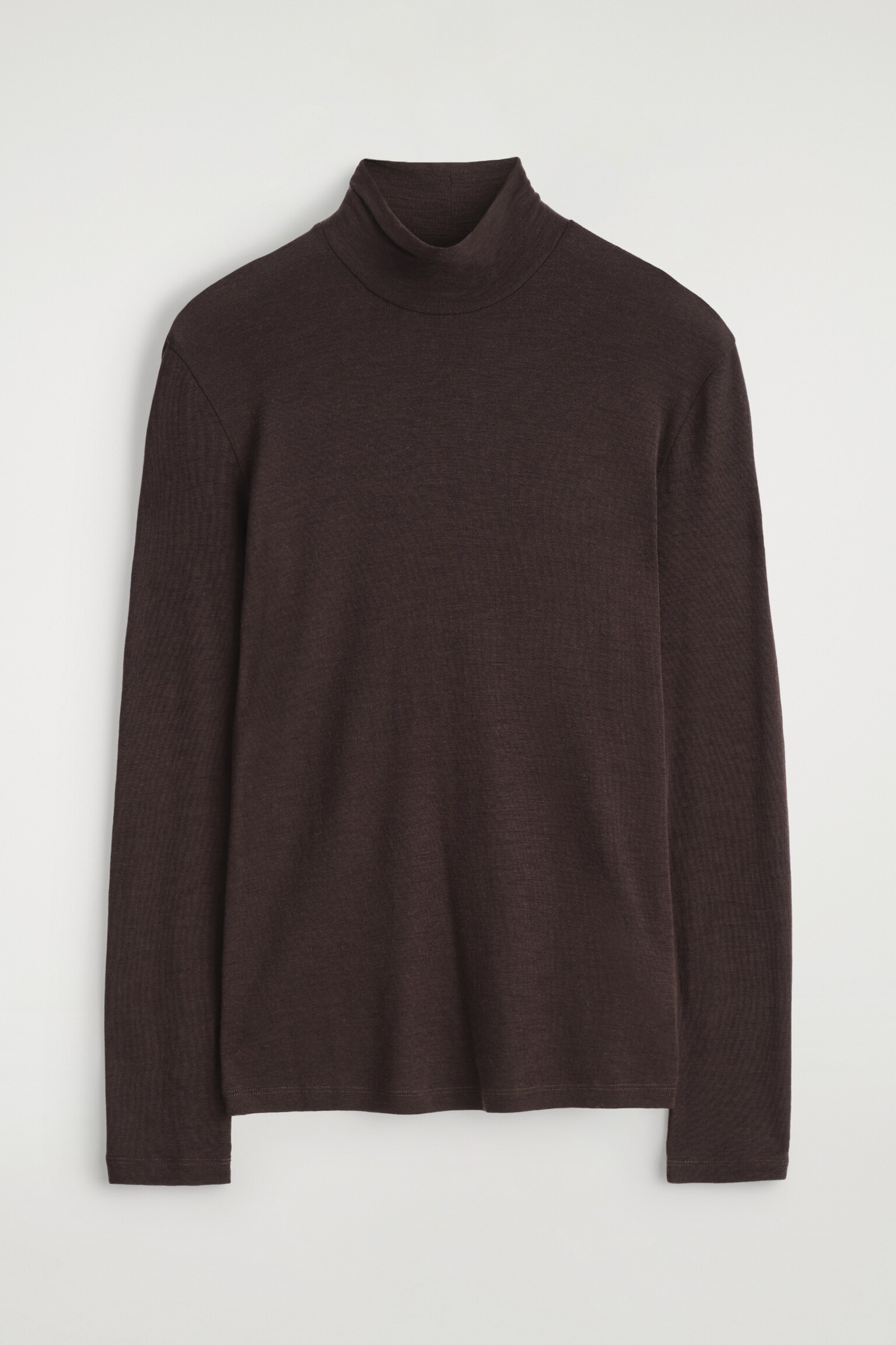 JERSEY FINO DE LANA SLIM FIT - MARRÓN OSCURO/GRIS OSCURO/NEGRO - 2