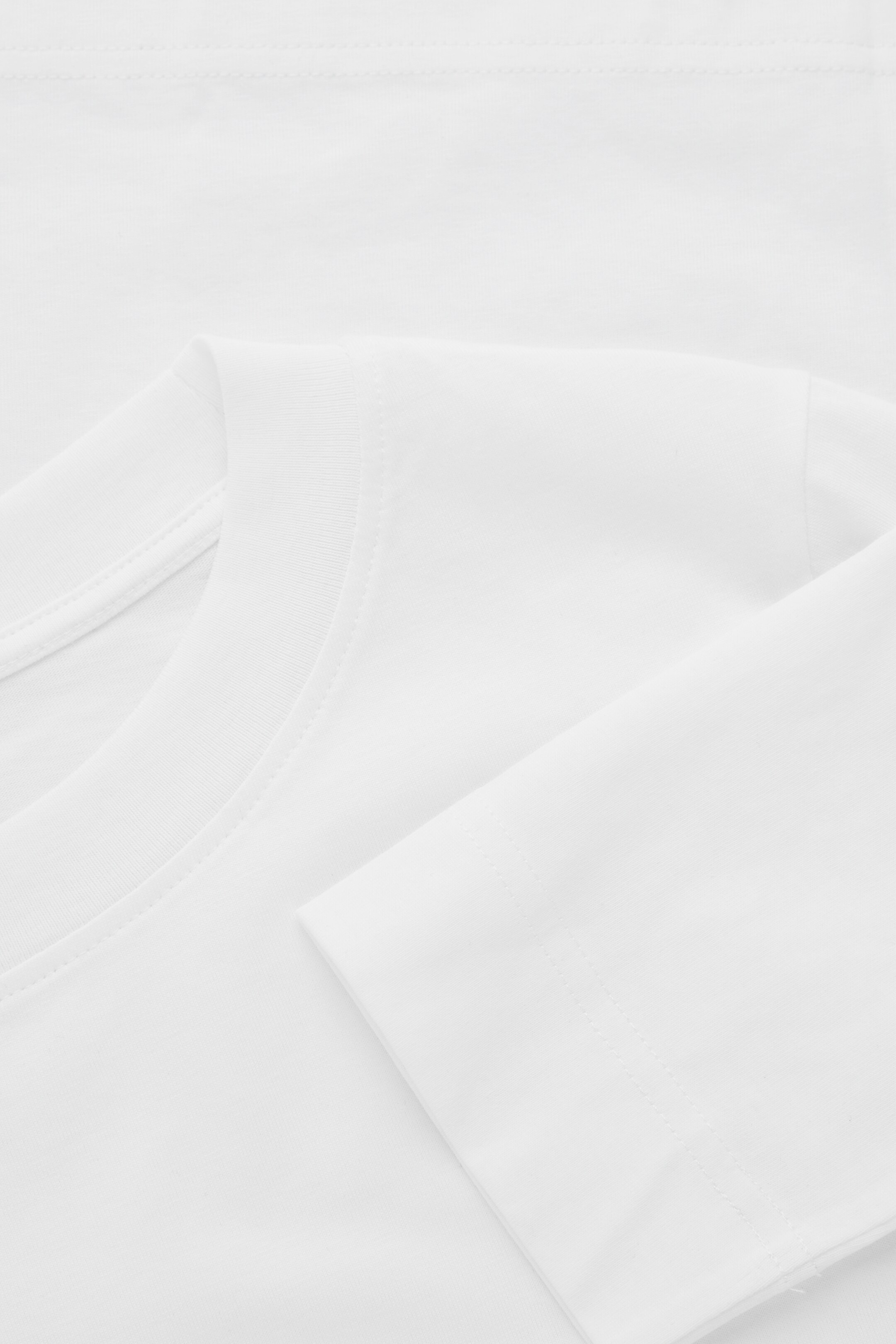 Se større billede: REGULAR-FIT LONG-SLEEVE T-SHIRT - White - DAME | H&M DK 2