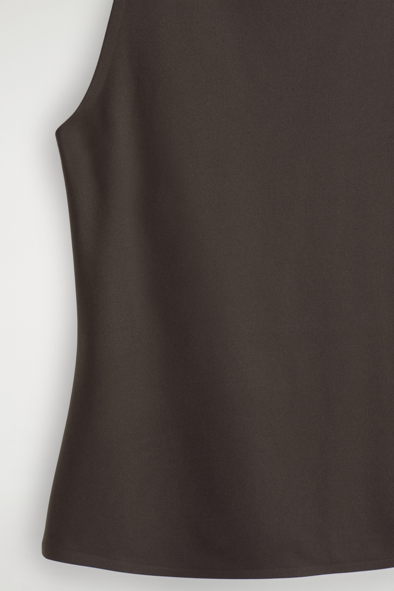 RACERBACK TANK TOP — DARK BROWN