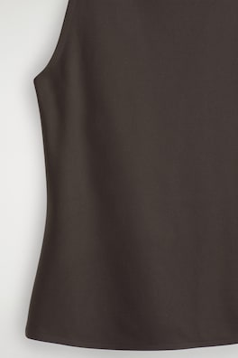RACERBACK TANK TOP — DARK BROWN 4