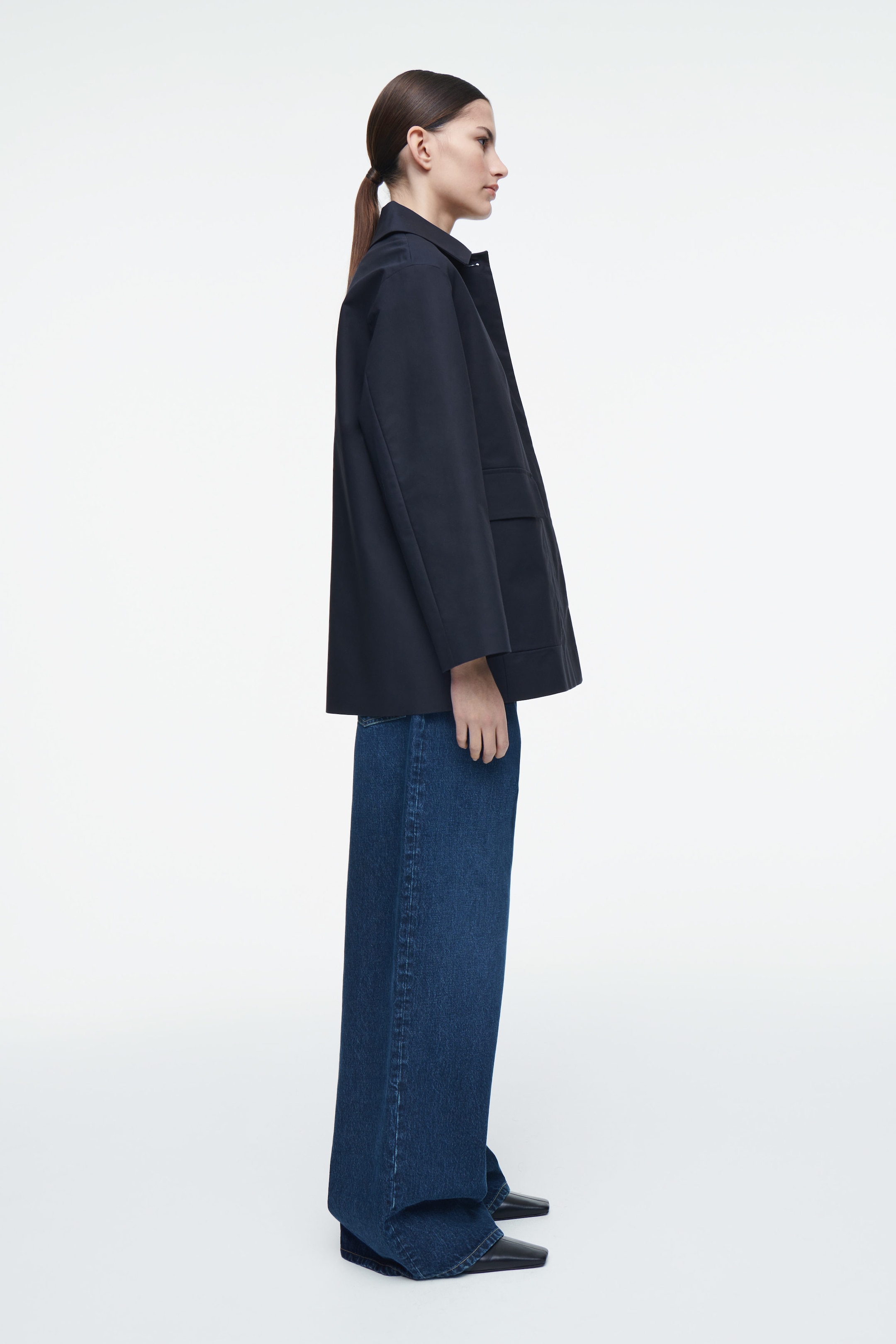 COLLARED COTTON CAR JACKET