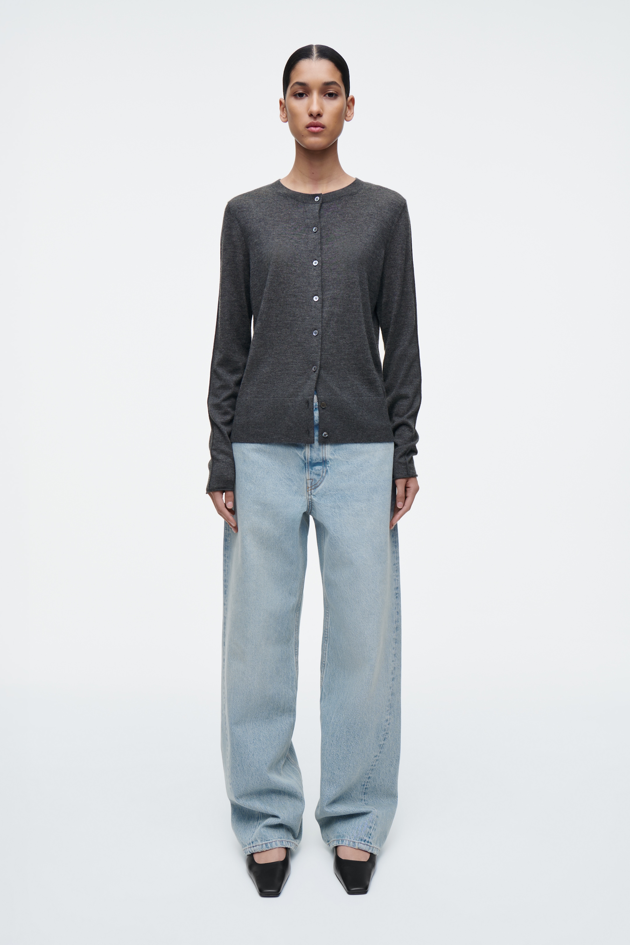 Agrandir l'image: JEAN DROIT FACADE - BLEU CIEL - FEMME | H&M FR 1