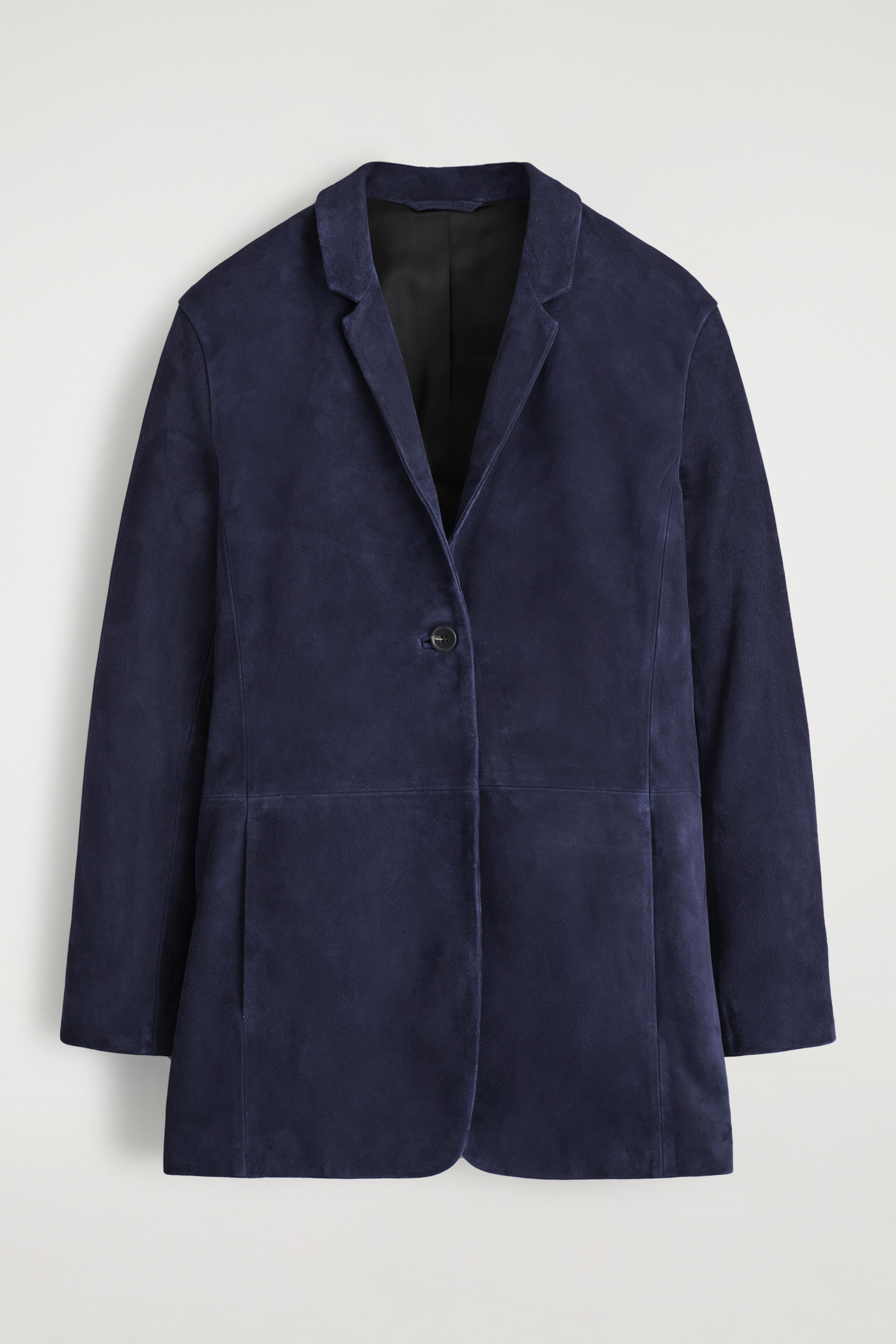 SUEDE SINGLE-BREASTED BLAZER