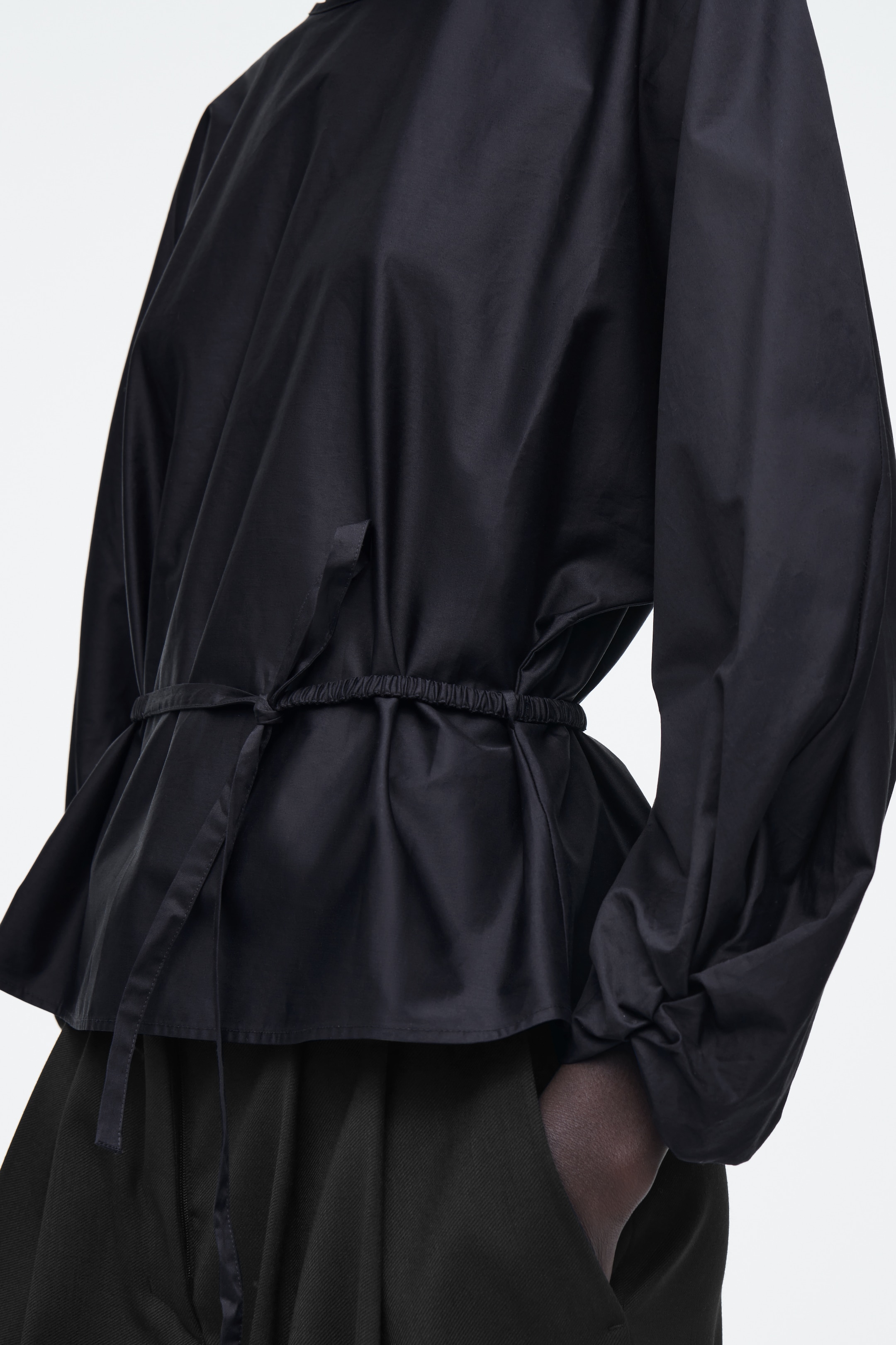 Visualizza immagine più grande: CAMICETTA CON COULISSE IN STILE PEPLO - BLU NAVY - DONNA | H&M IT 4