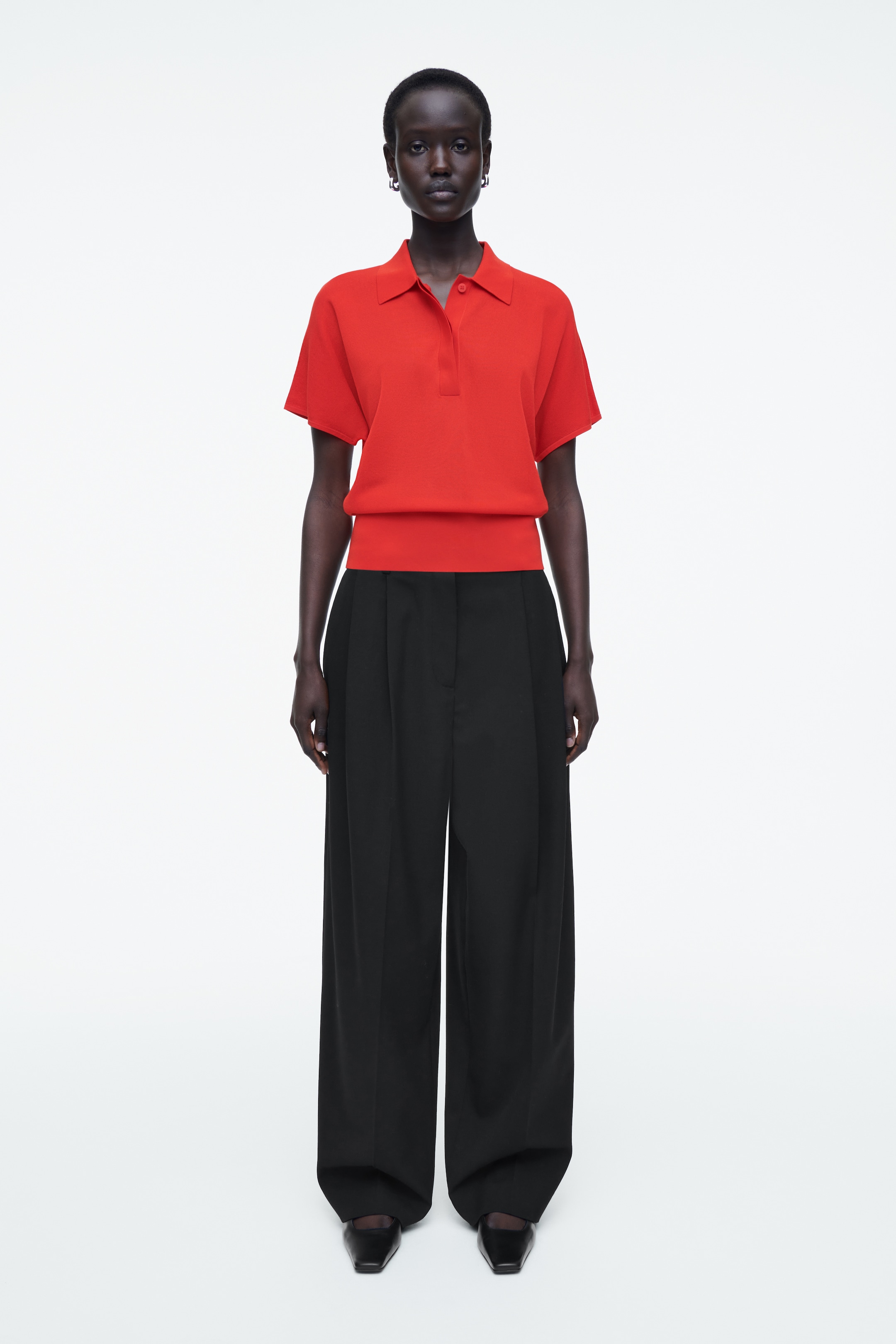 Grösseres Bild ansehen: POLOSHIRT AUS STRICK - Rot - DAMEN | H&M CH 2