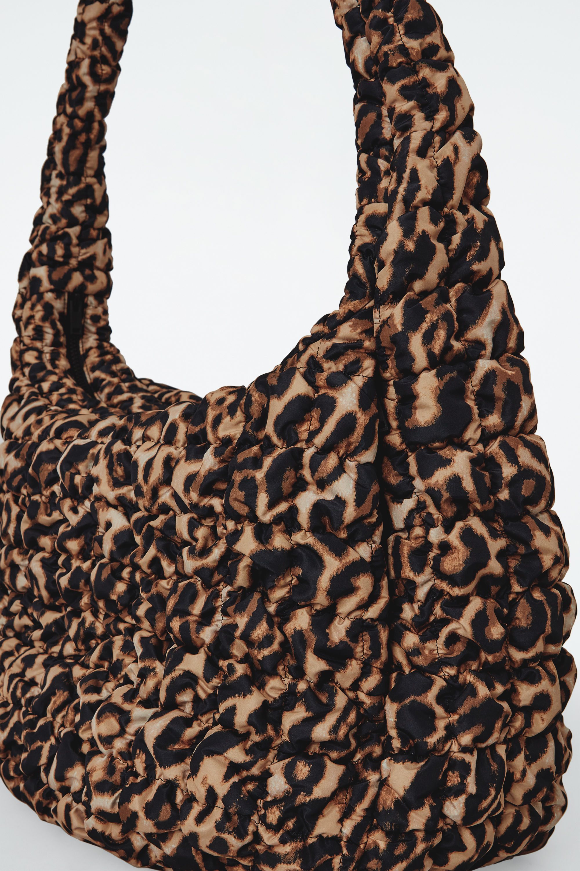 OVERSIZED QUILTED CROSSBODY BAG - LEOPARD | COS