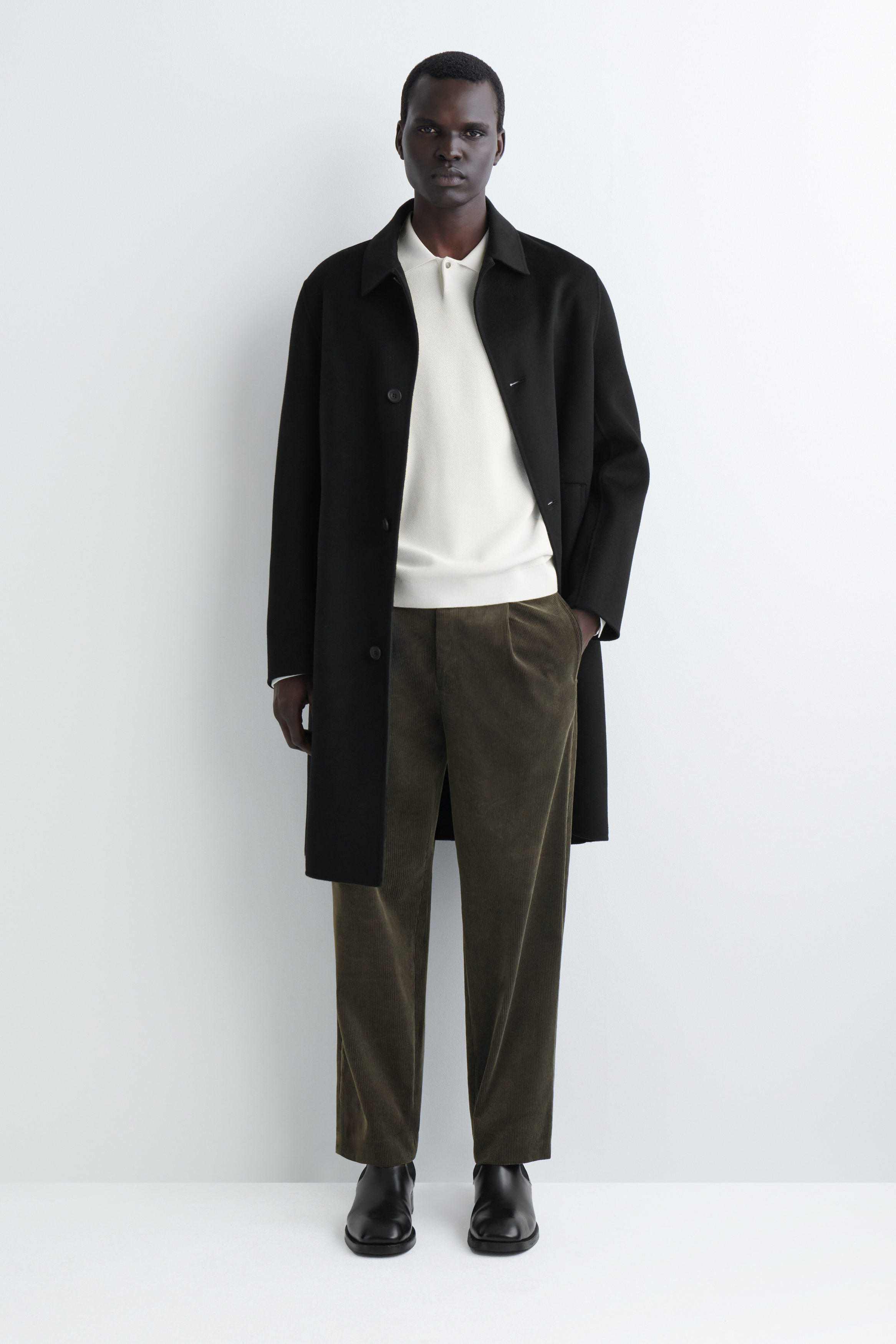 OAMC straight-leg trousers サイズS Women's Olive Contrast Waistband Straight Leg Trouser